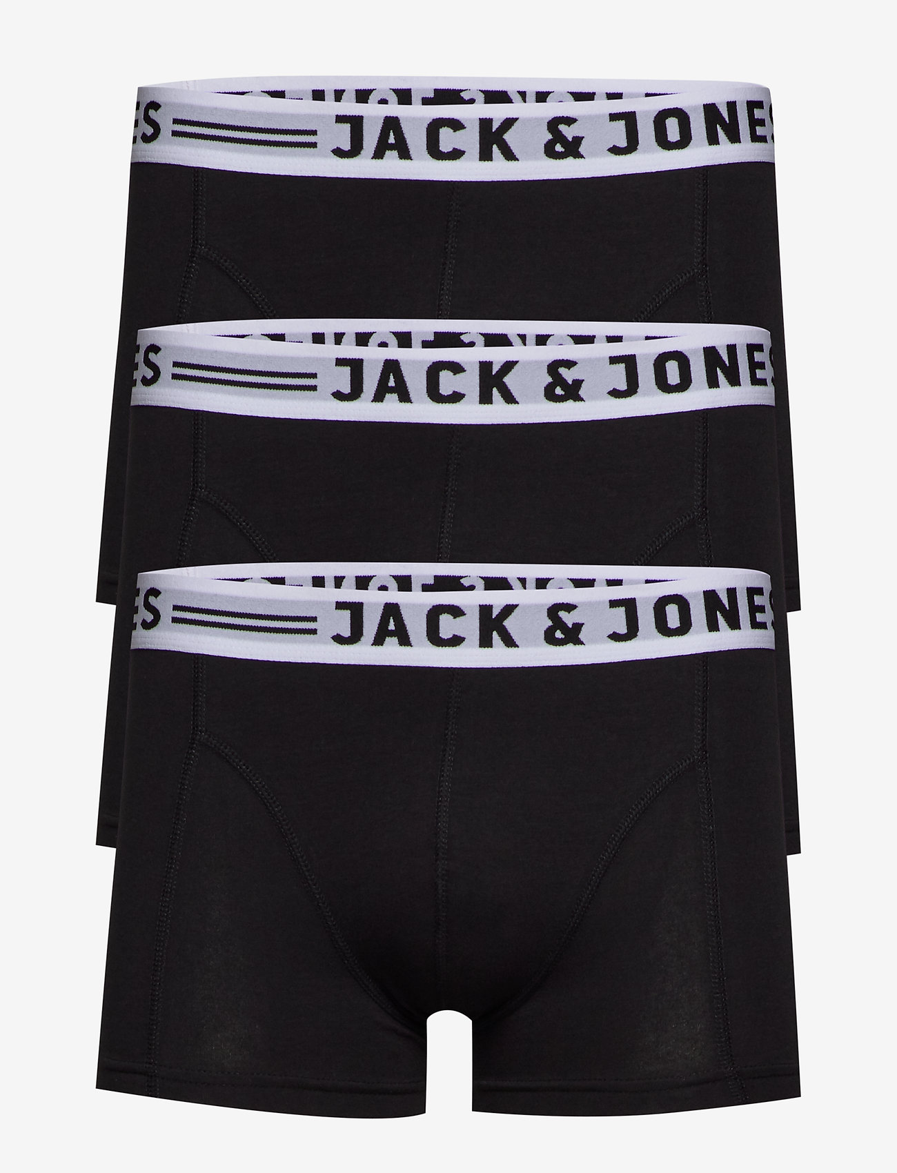 Jack & Jones - SENSE TRUNKS 3-PACK NOOS - bokserid - black - 0