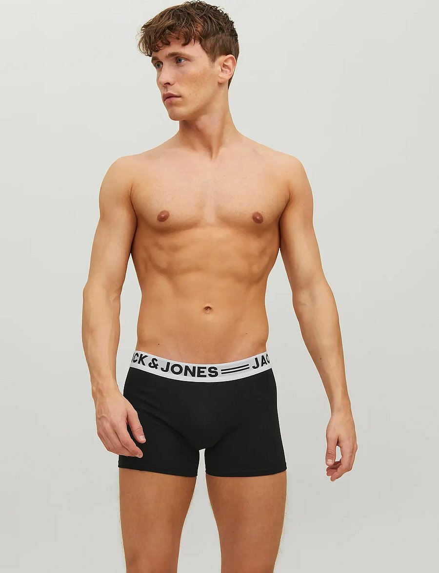 Jack & Jones - SENSE TRUNKS 3-PACK NOOS - multipack underpants - black - 4