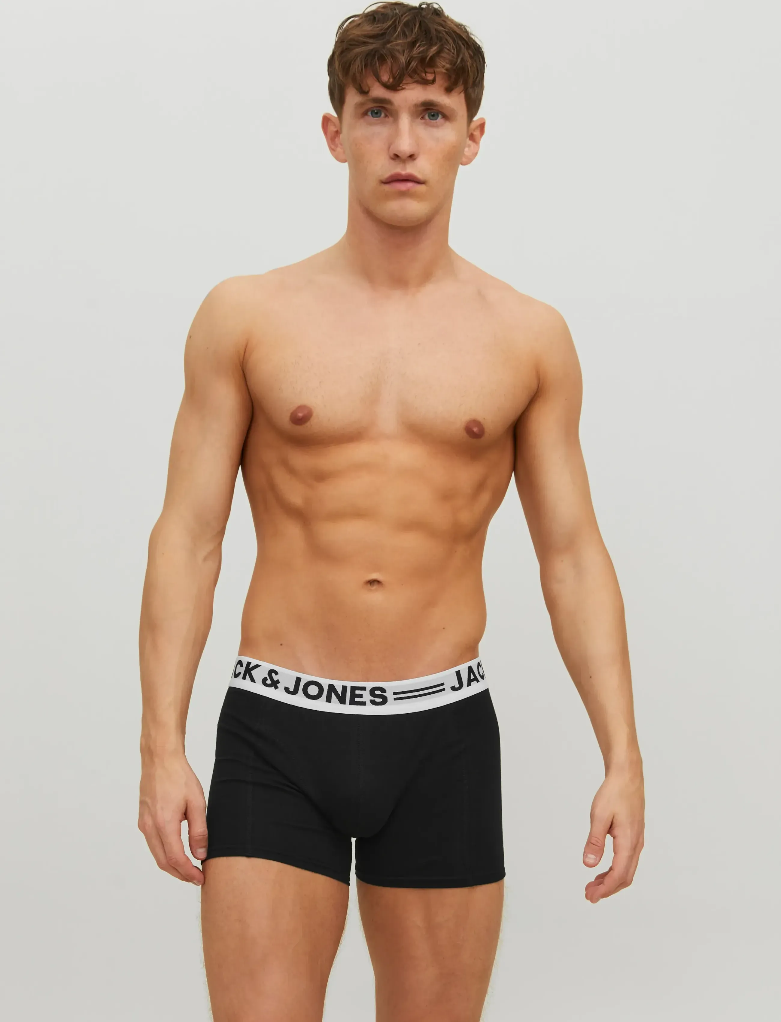 Jack & Jones SENSE TRUNKS 3-PACK NOOS - Tänavastiil - BLACK / black