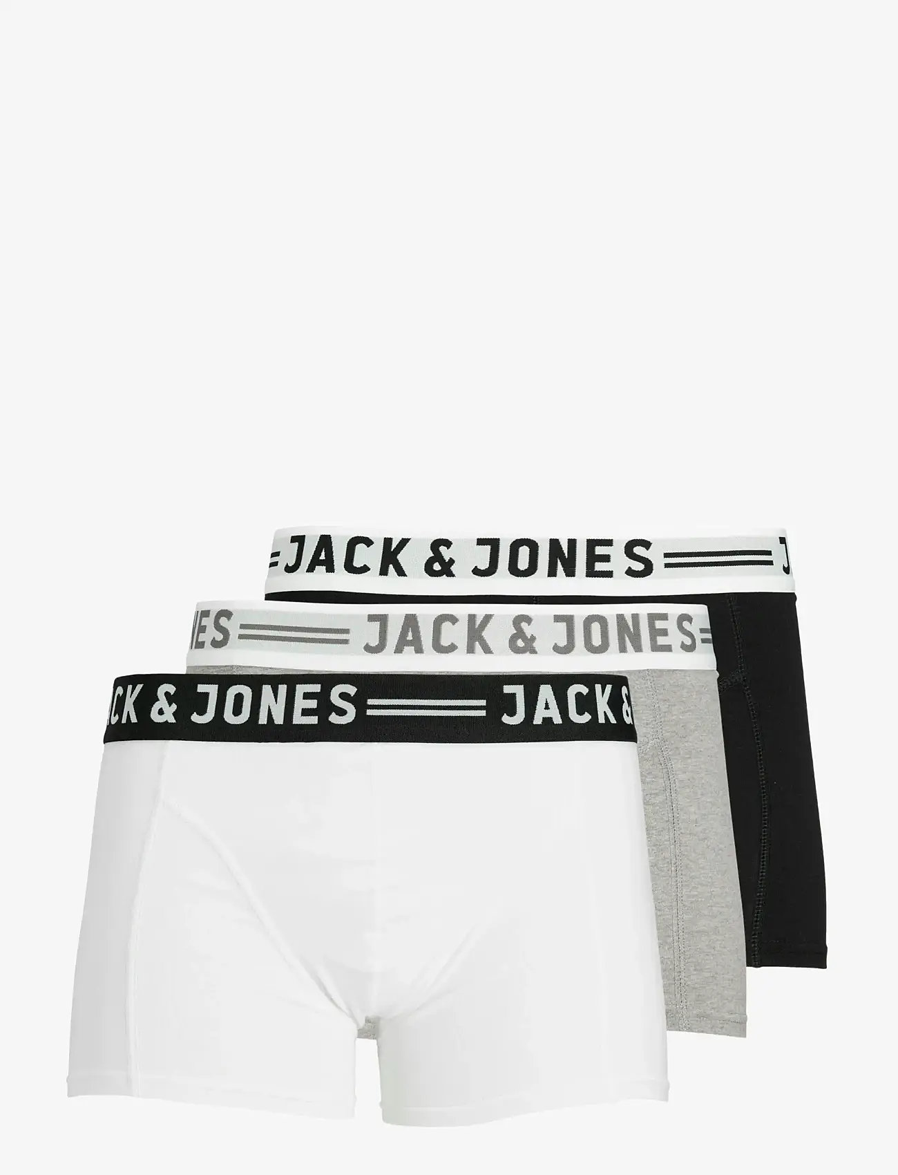 Jack & Jones - SENSE TRUNKS 3-PACK NOOS - multipack kalsonger - light grey melange - 3