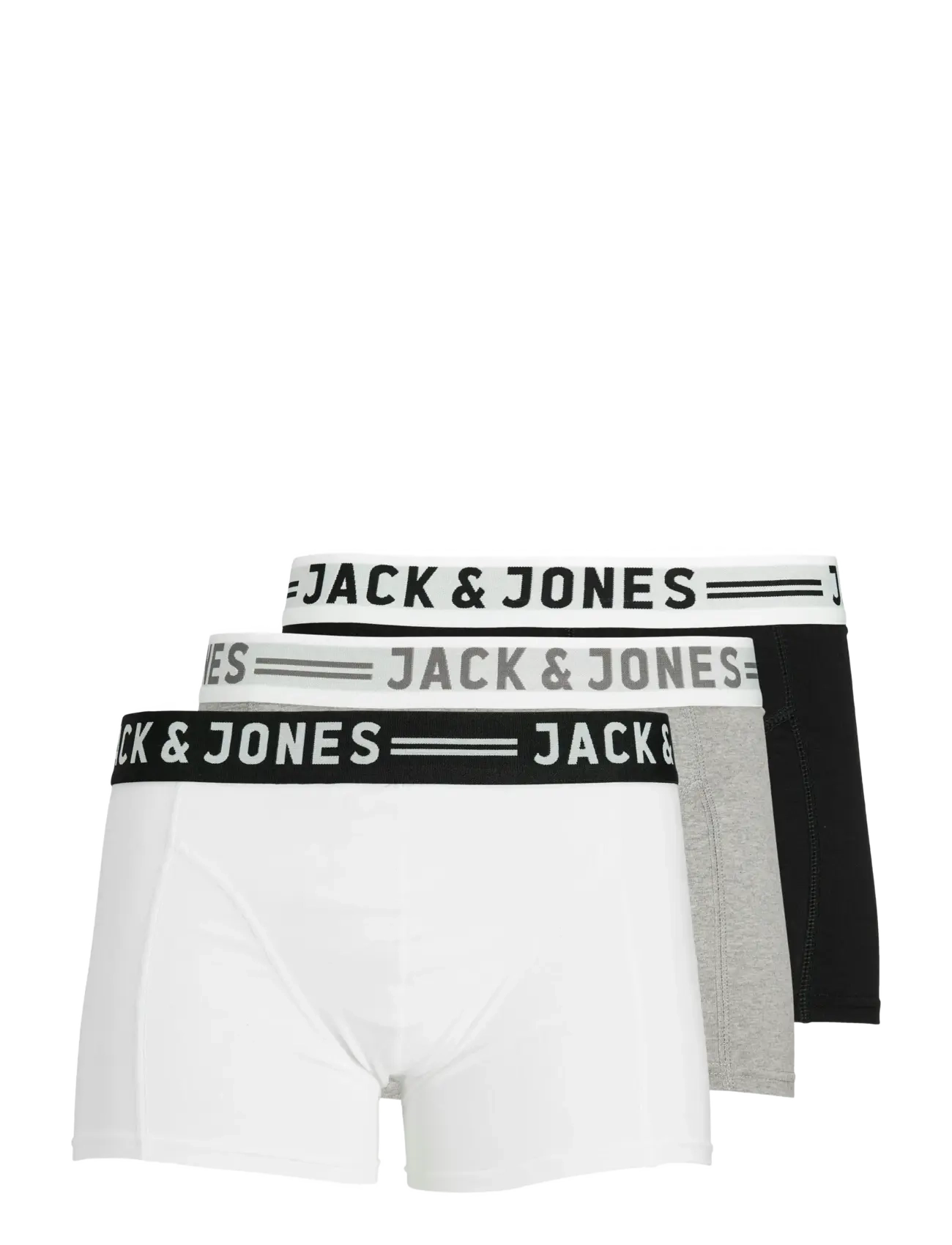 Jack & Jones - SENSE TRUNKS 3-PACK NOOS - multipack underbukser - light grey melange - 3