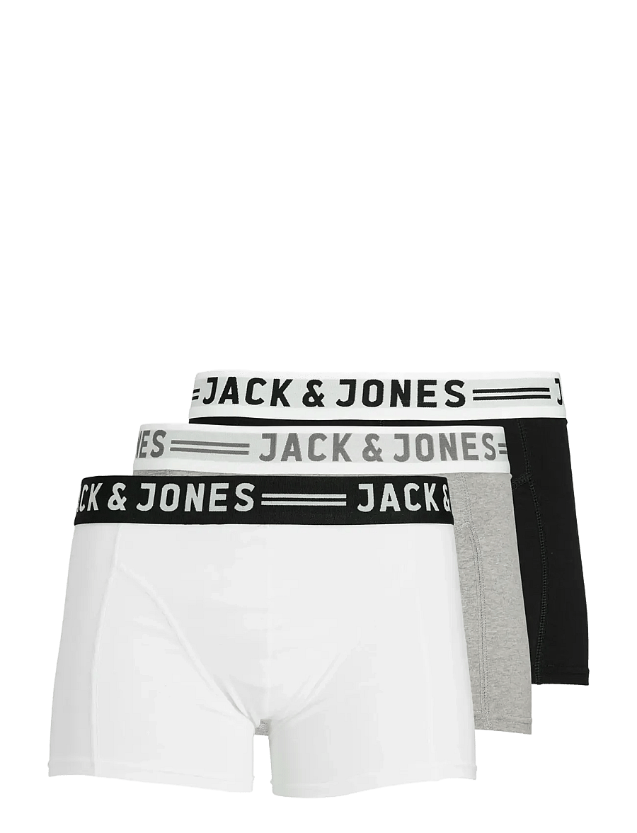 Jack & Jones - SENSE TRUNKS 3-PACK NOOS - multipack underpants - light grey melange - 3