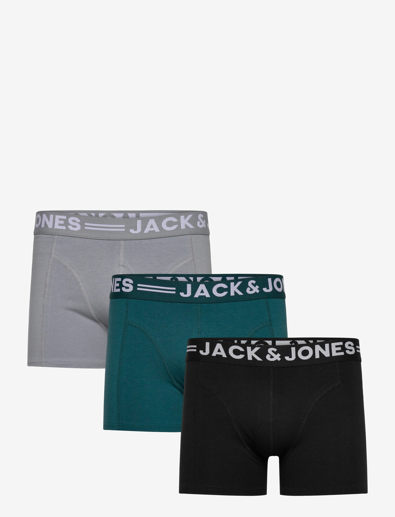 Jack & Jones - SENSE TRUNKS 3-PACK NOOS - multipack underpants - weathervane - 0