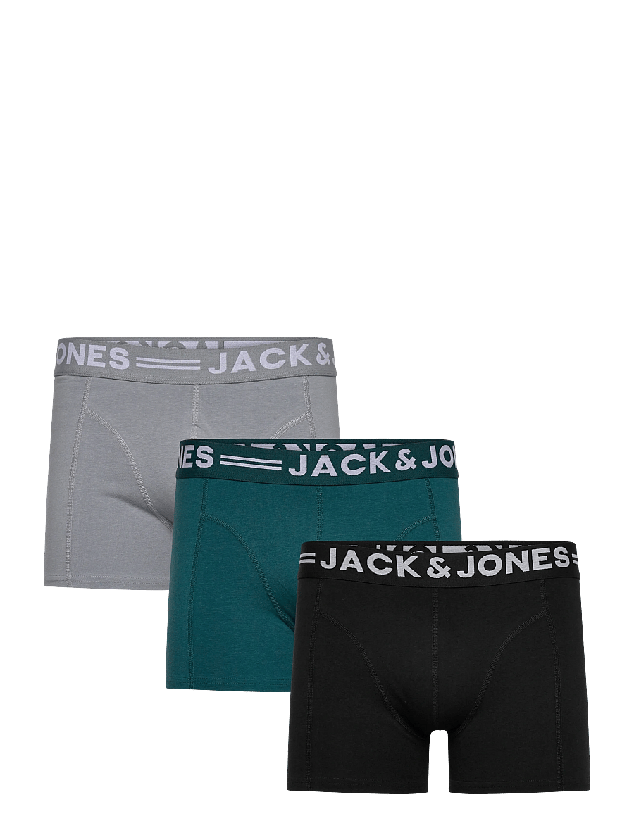 Jack & Jones - SENSE TRUNKS 3-PACK NOOS - unterhosen im multipack - weathervane - 0