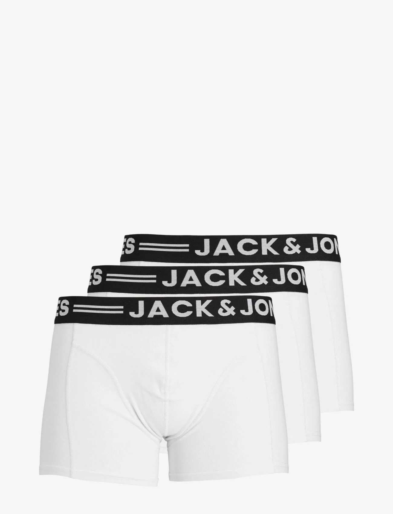 Jack & Jones - SENSE TRUNKS 3-PACK NOOS - alhaisimmat hinnat - white - 0