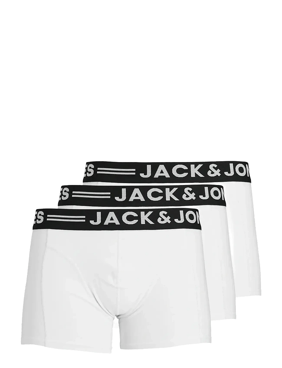 Jack & Jones - SENSE TRUNKS 3-PACK NOOS - unterhosen im multipack - white - 1