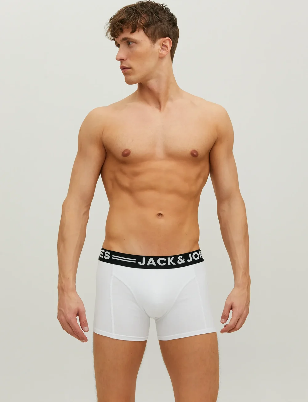Jack & Jones - SENSE TRUNKS 3-PACK NOOS - aluspükste mitmikpakk - white - 4