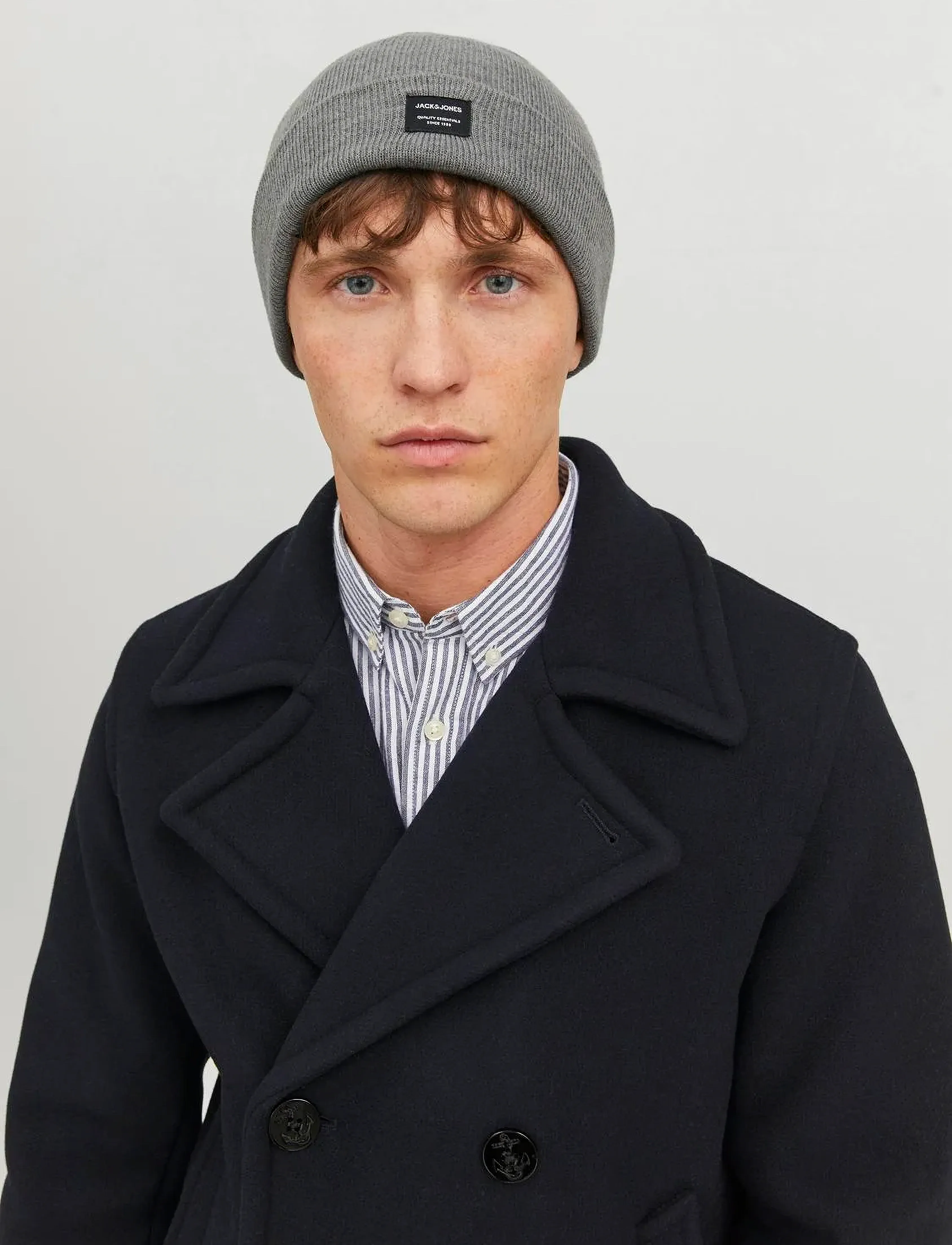 Jack & Jones Jacdna Beanie Noos, One Size, Headwear, Grau - Beanies, Männerswear