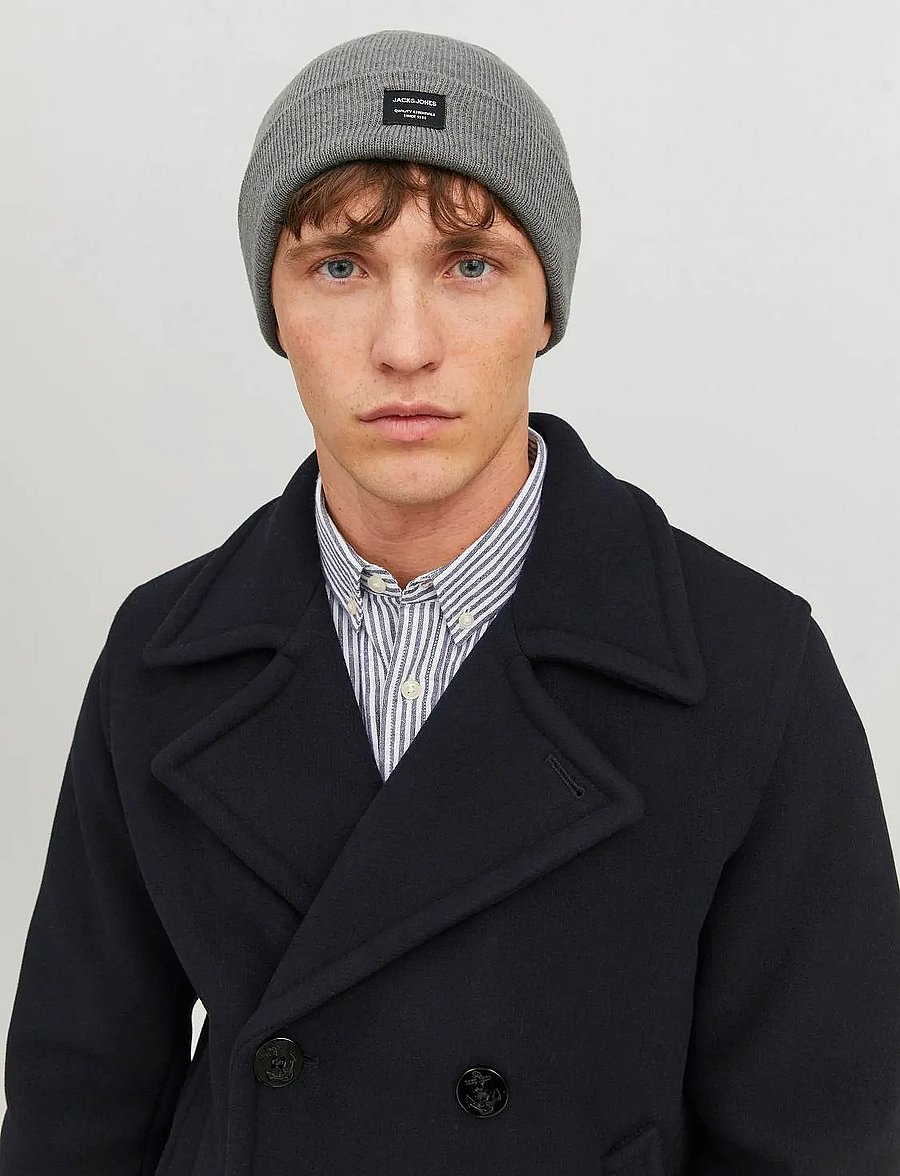 Jack & Jones - JACDNA BEANIE NOOS - collections - grey melange - 0