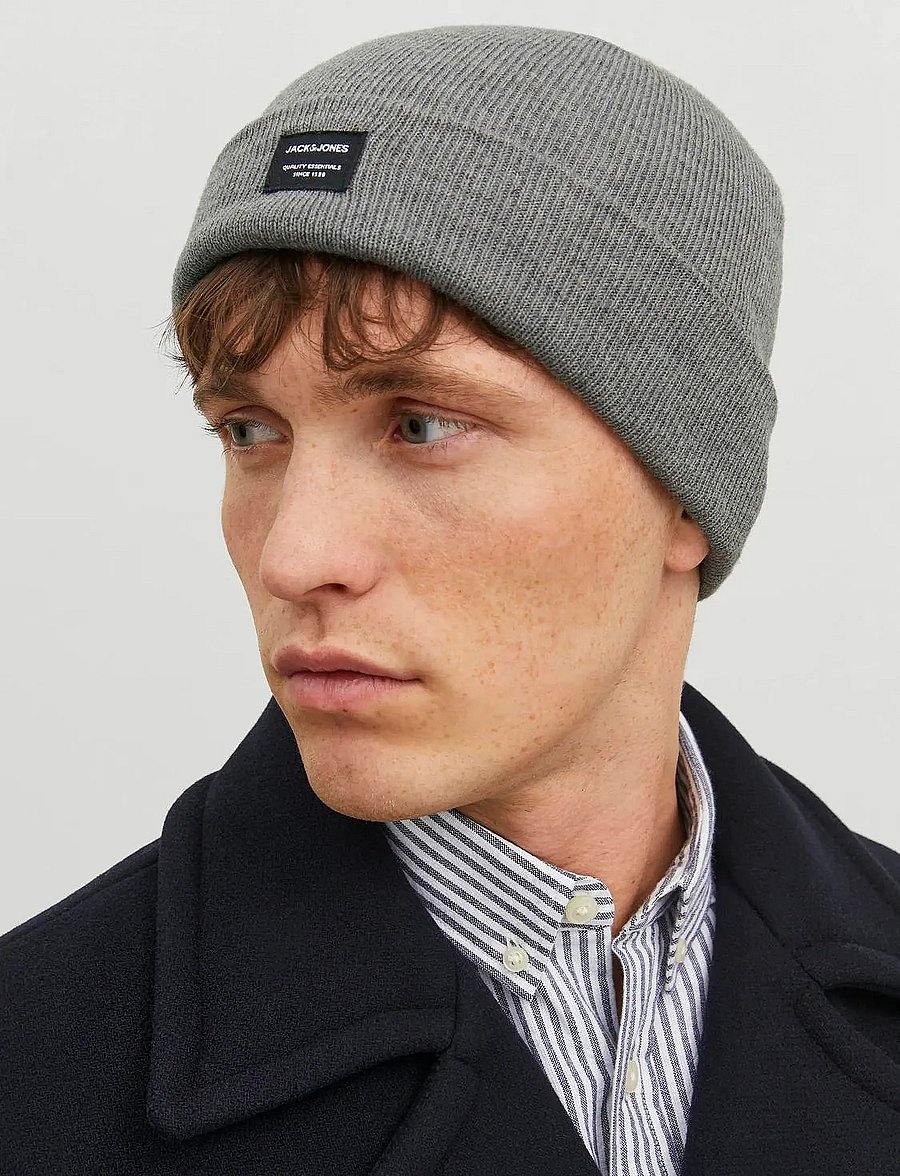 Jack & Jones - JACDNA BEANIE NOOS - collections - grey melange - 3