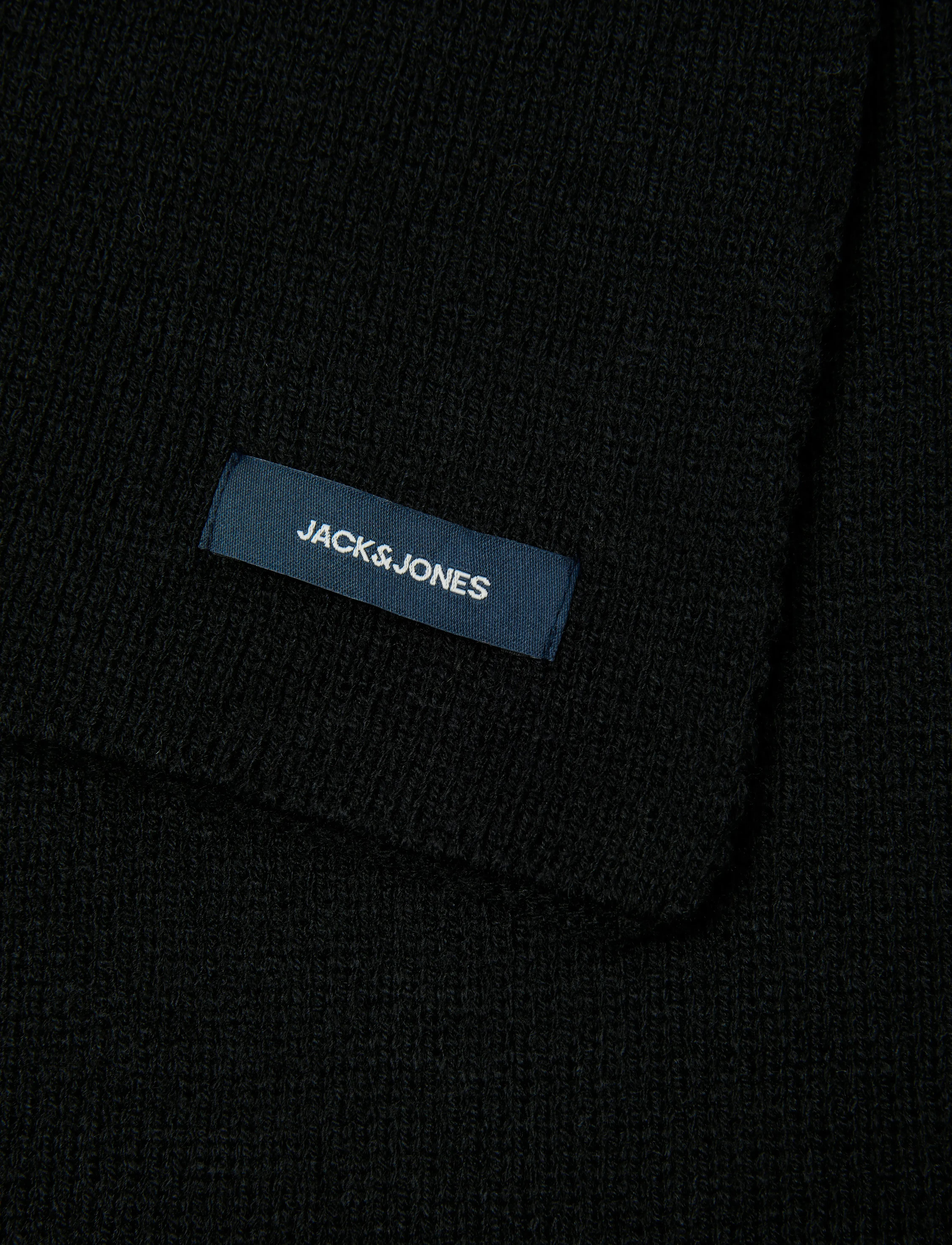 Jack & Jones - JACDNA KNIT SCARF NOOS - winterschals - black - 5