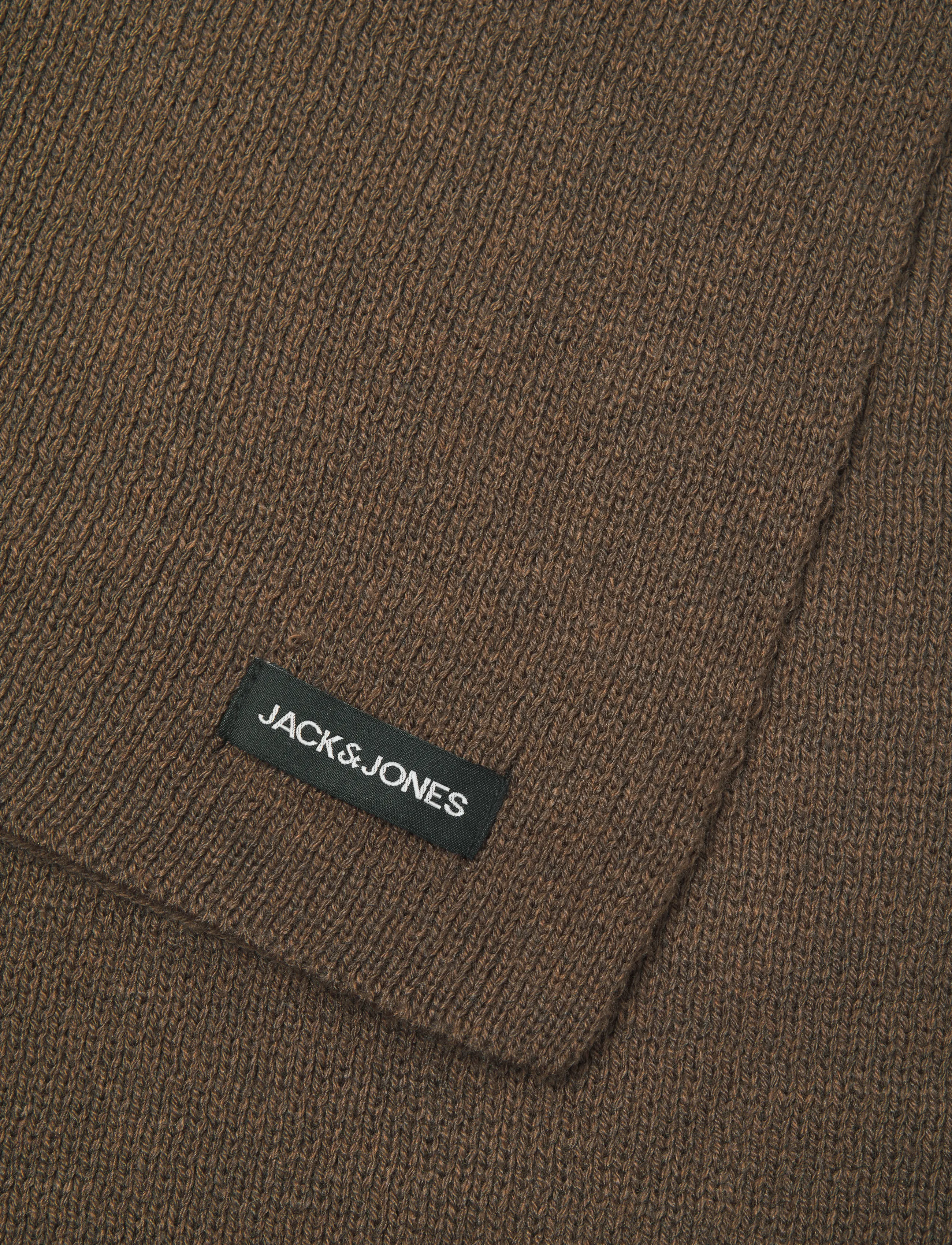 Jack & Jones - JACDNA KNIT SCARF NOOS - winter scarves - cocoa - 2