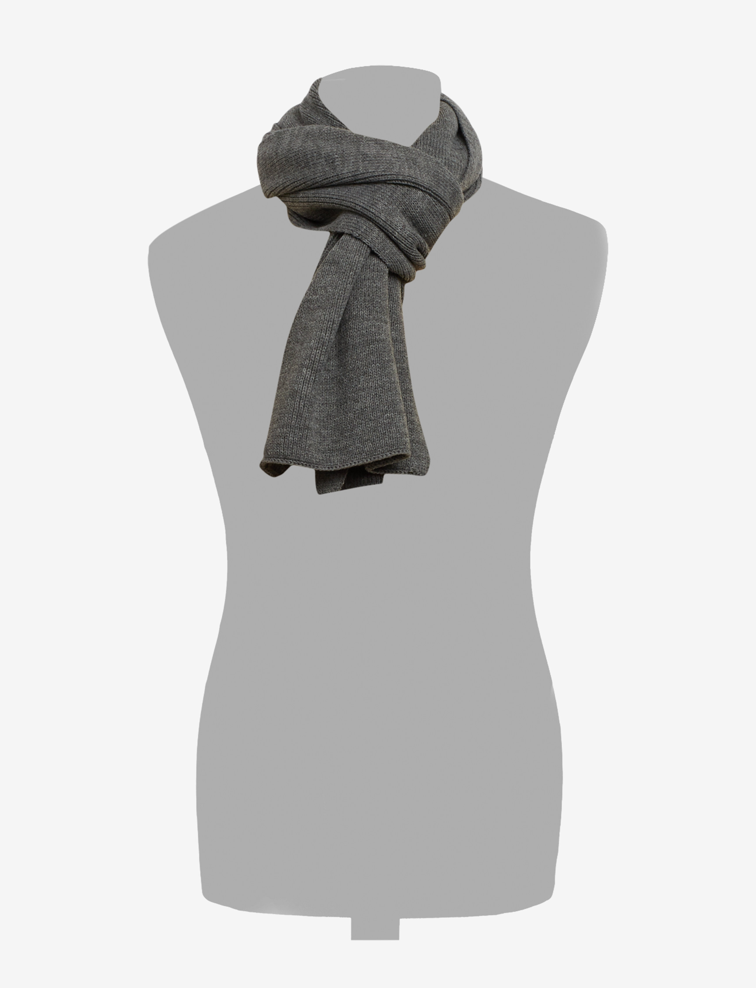 Jack & Jones - JACDNA KNIT SCARF NOOS - ziemas šalles - grey melange - 2