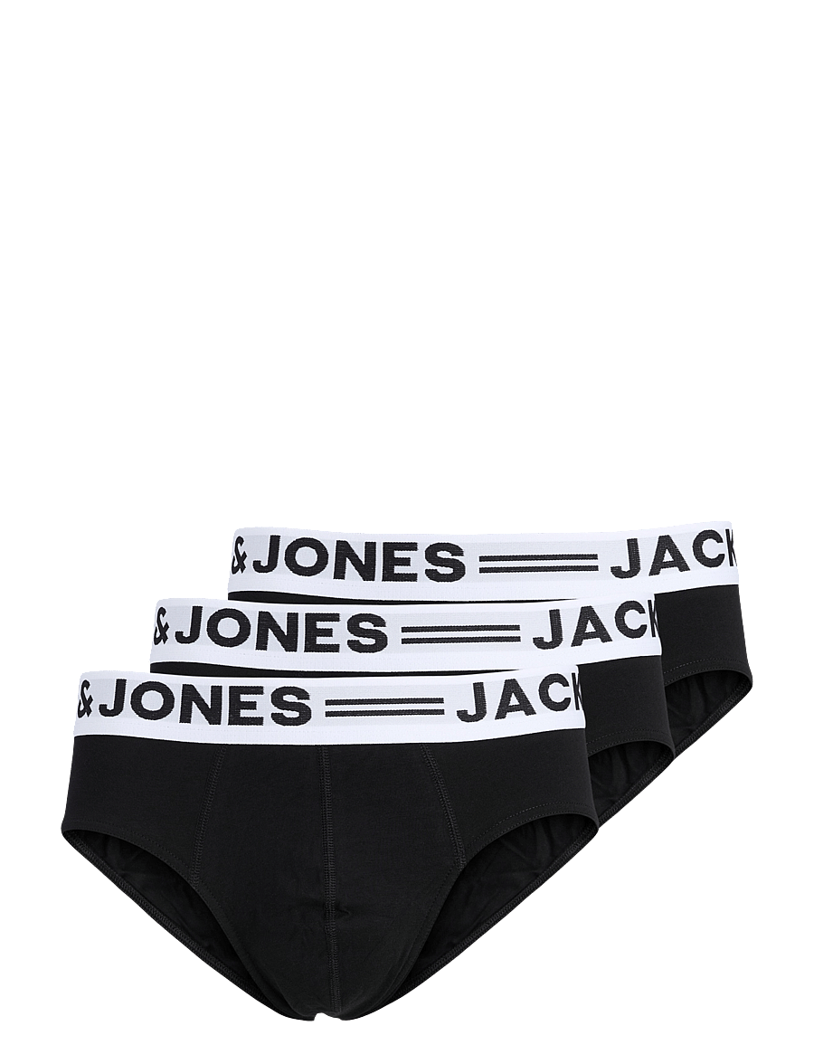 Jack & Jones - JACSENSE BRIEFS 3 PACK NOOS - black - 0