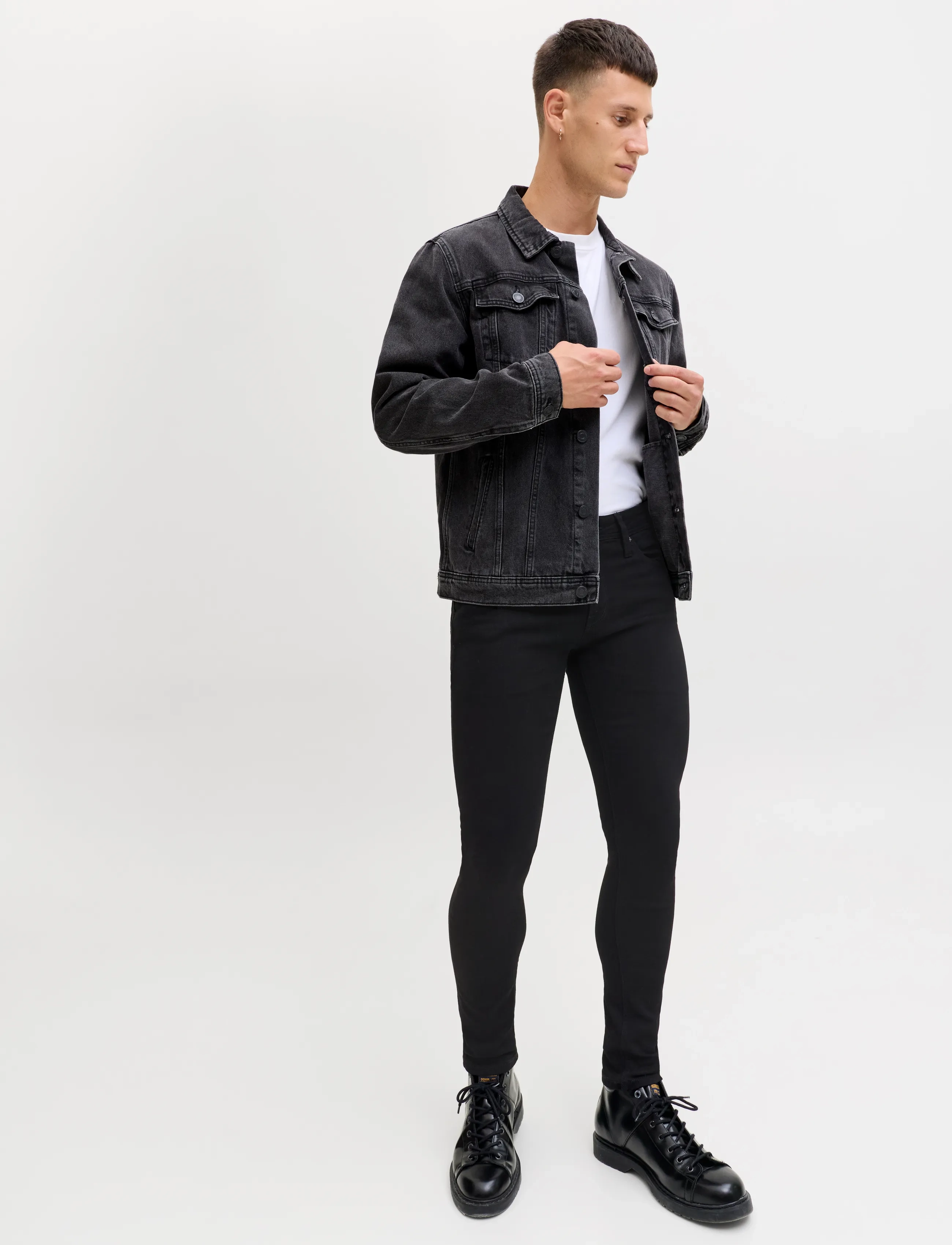 Jack & Jones JJILIAM JJORIGINAL GE 009 50SPS NOOS - Streetstyle - BLACK DENIM / black