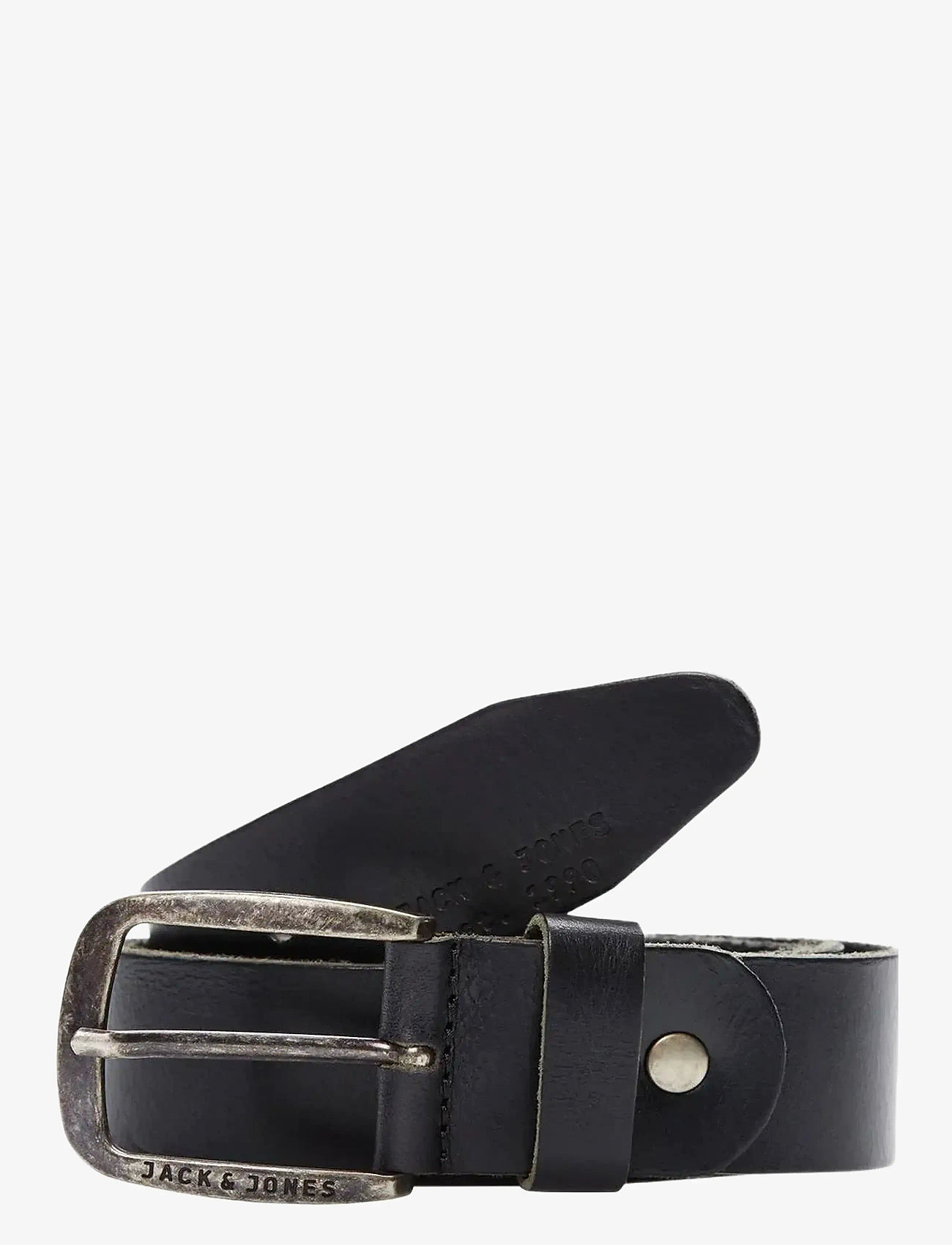 Jack & Jones - JACPAUL LEATHER BELT NOOS - klassiset vyöt - black - 1