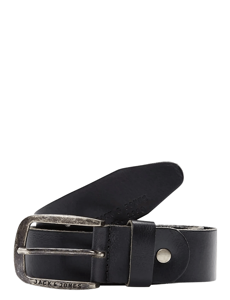 Jack & Jones - JACPAUL LEATHER BELT NOOS - klassiset vyöt - black - 1