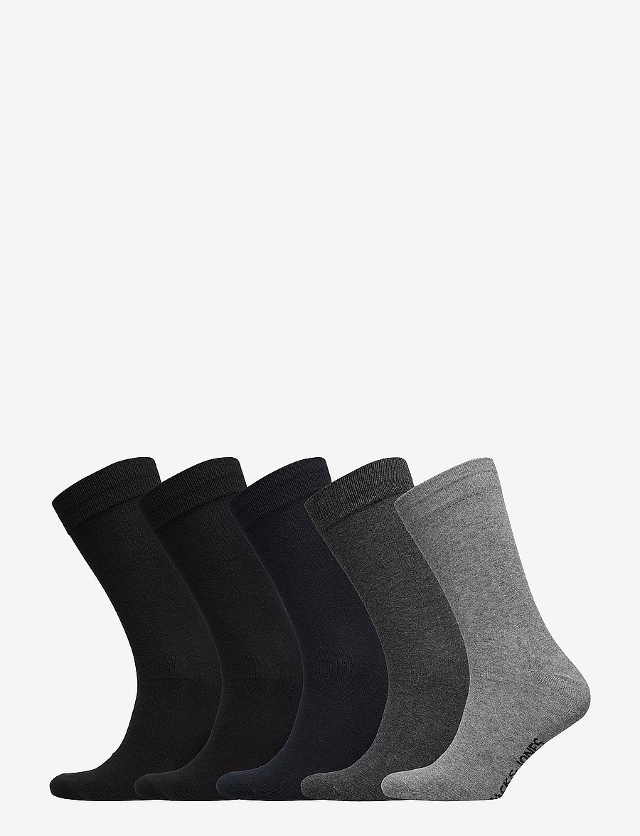 Jack & Jones - JACJENS SOCK 5 PACK NOOS - sokker - dark grey melange - 1