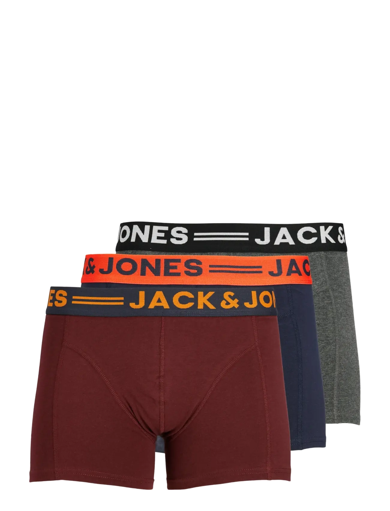 JACLICHFIELD TRUNKS 3 PACK NOOS - BURGUNDY
