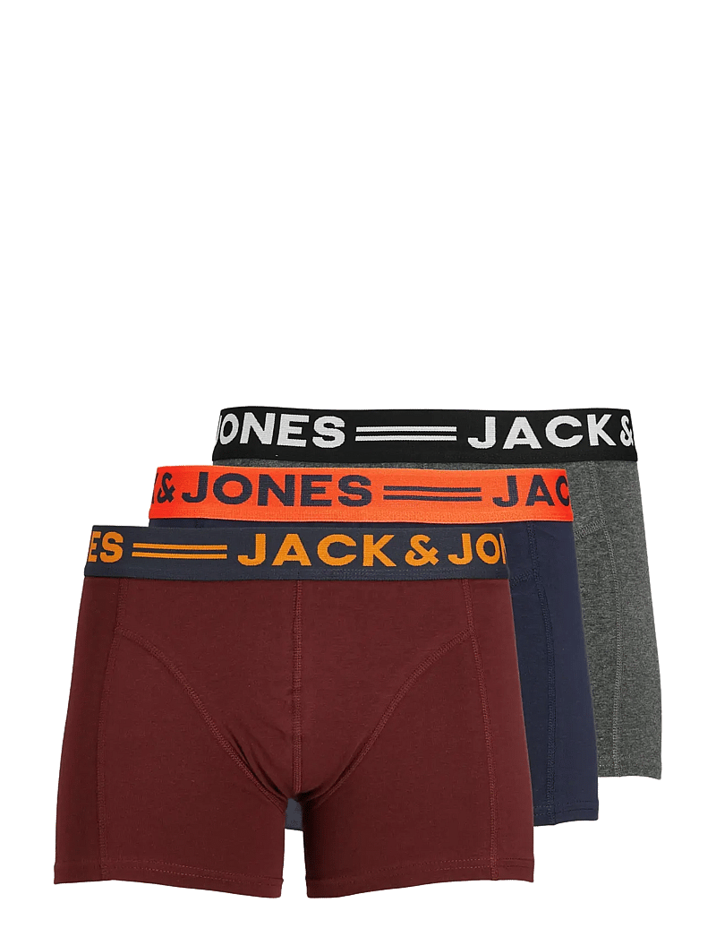 Jack & Jones - JACLICHFIELD TRUNKS 3 PACK NOOS - multipack underbukser - burgundy - 1