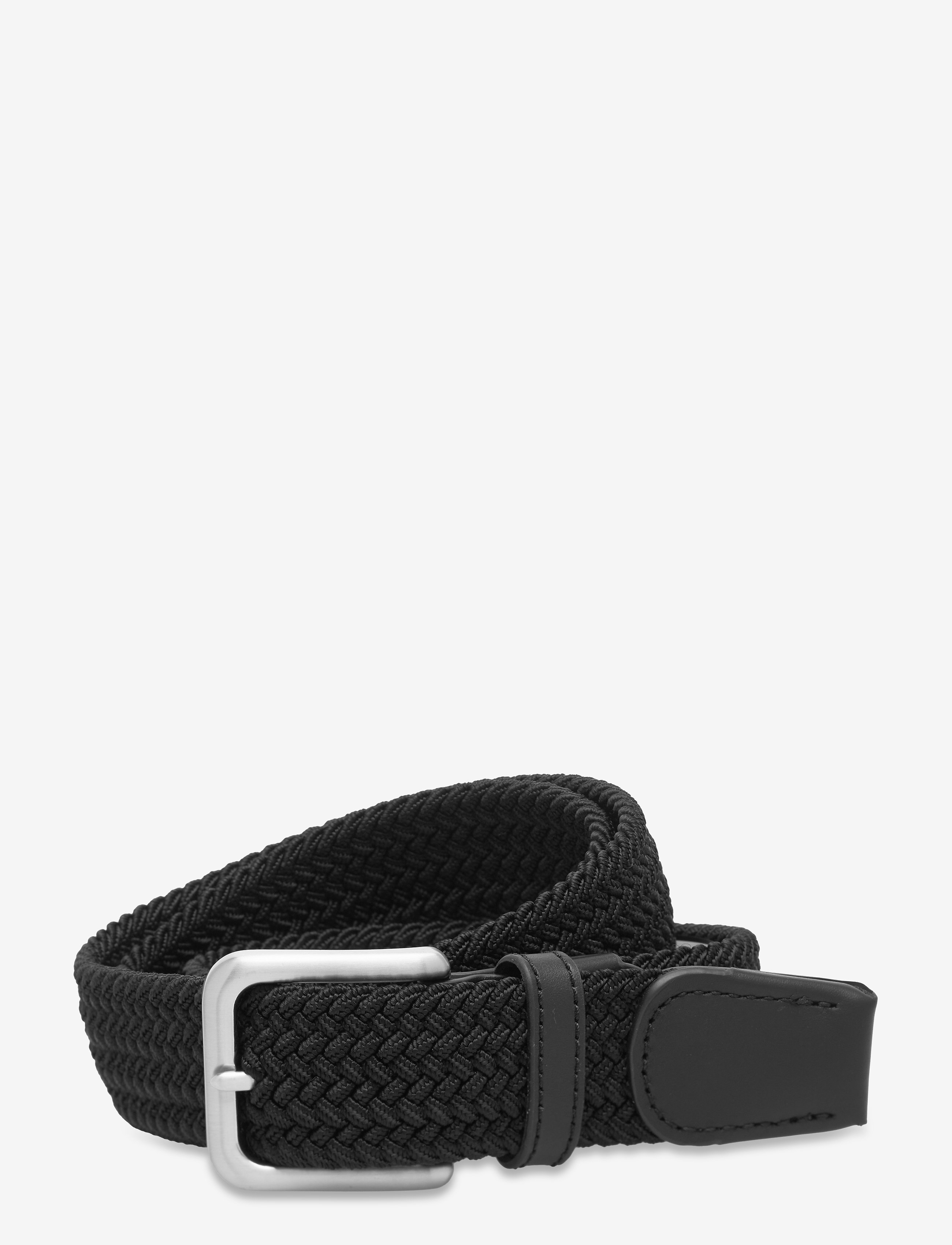 JACSPRING WOVEN BELT NOOS - BLACK