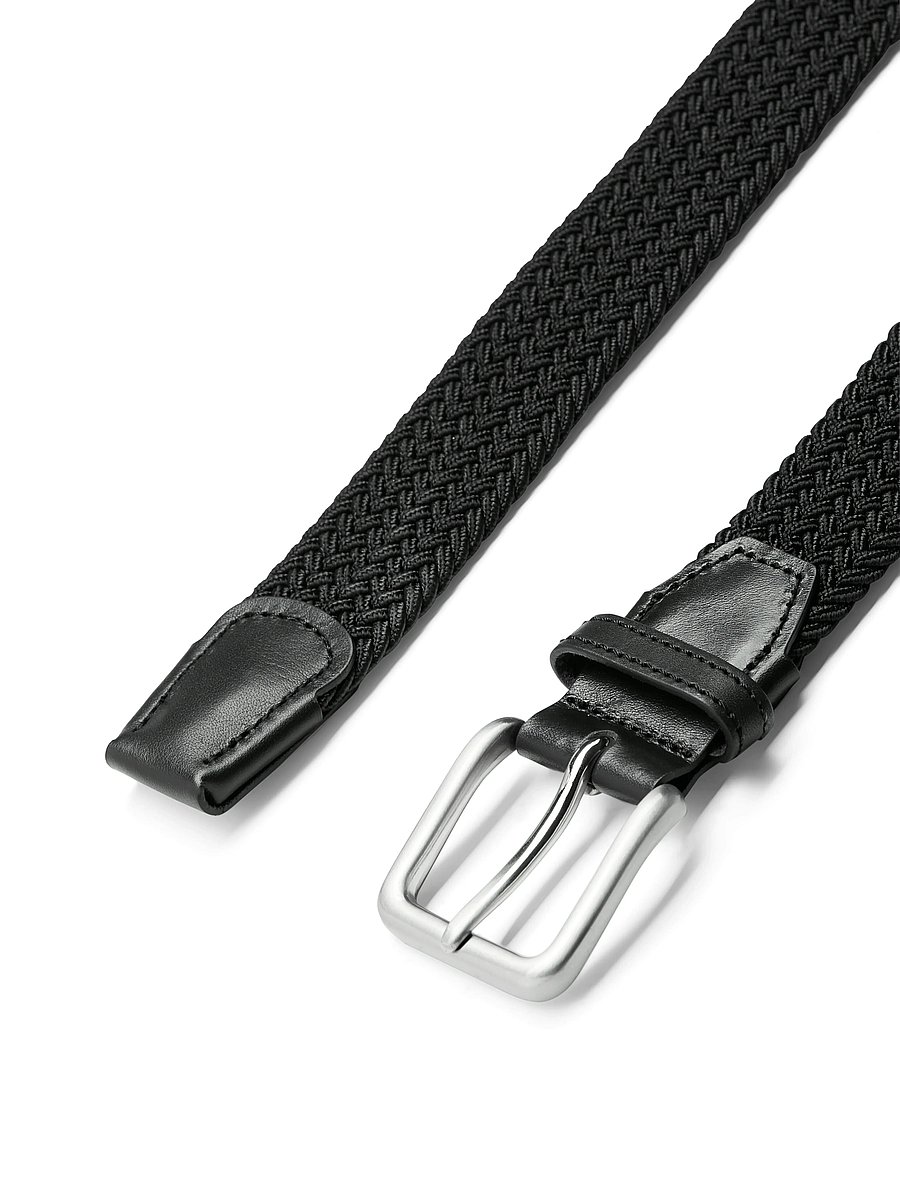 Jack & Jones - JACSPRING WOVEN BELT NOOS - geflochten gürtel - black - 3