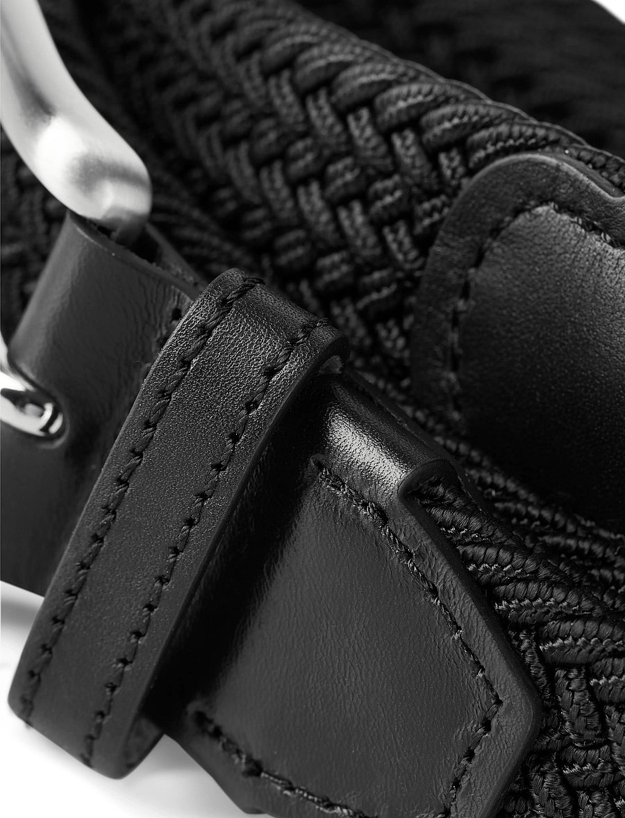 Jack & Jones - JACSPRING WOVEN BELT NOOS - geflochten gürtel - black - 4