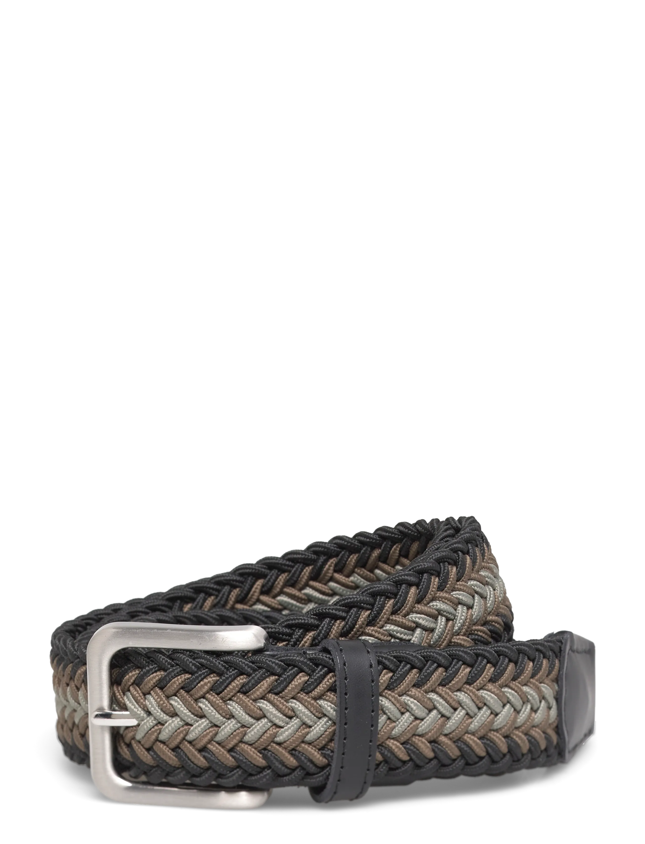Jack & Jones Jacspring Woven Belt Noos, 80, Belts, Schwarz - Braided Belt, Männerswear