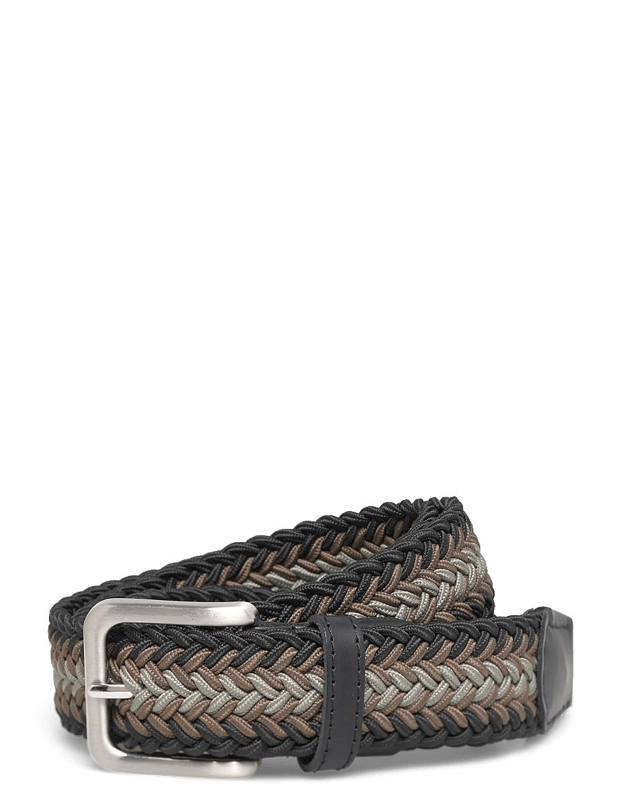 Jack & Jones - JACSPRING WOVEN BELT NOOS - geflochten gürtel - black beauty - 0