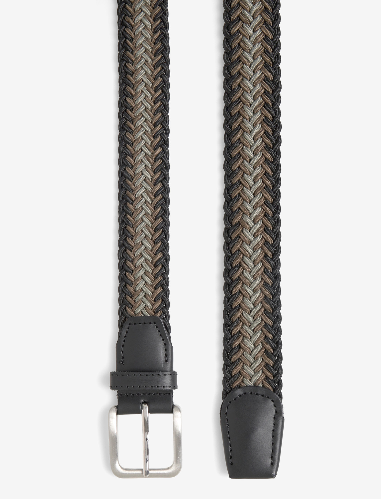 Jack & Jones - JACSPRING WOVEN BELT NOOS - geflochten gürtel - black beauty - 1
