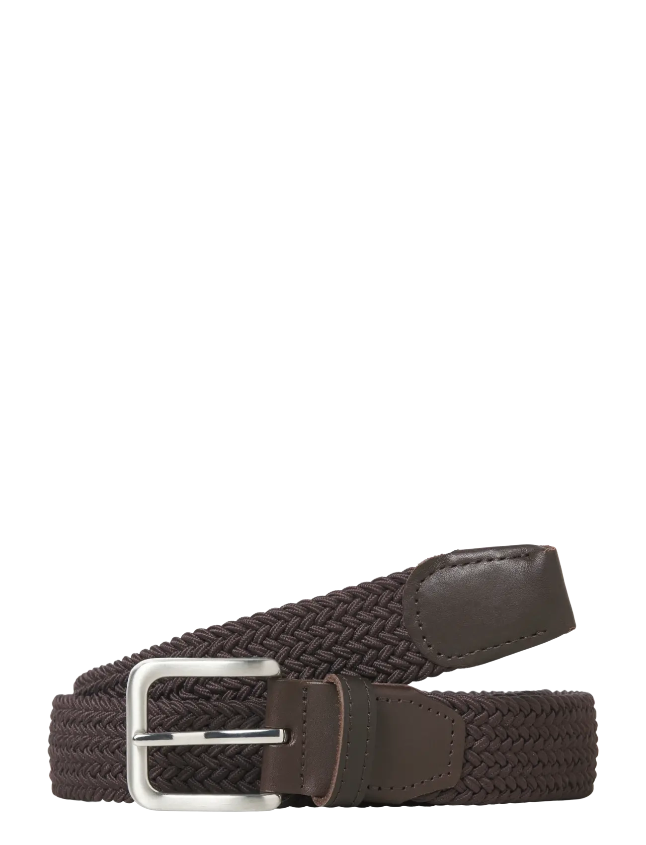JACSPRING WOVEN BELT NOOS - BROWN STONE