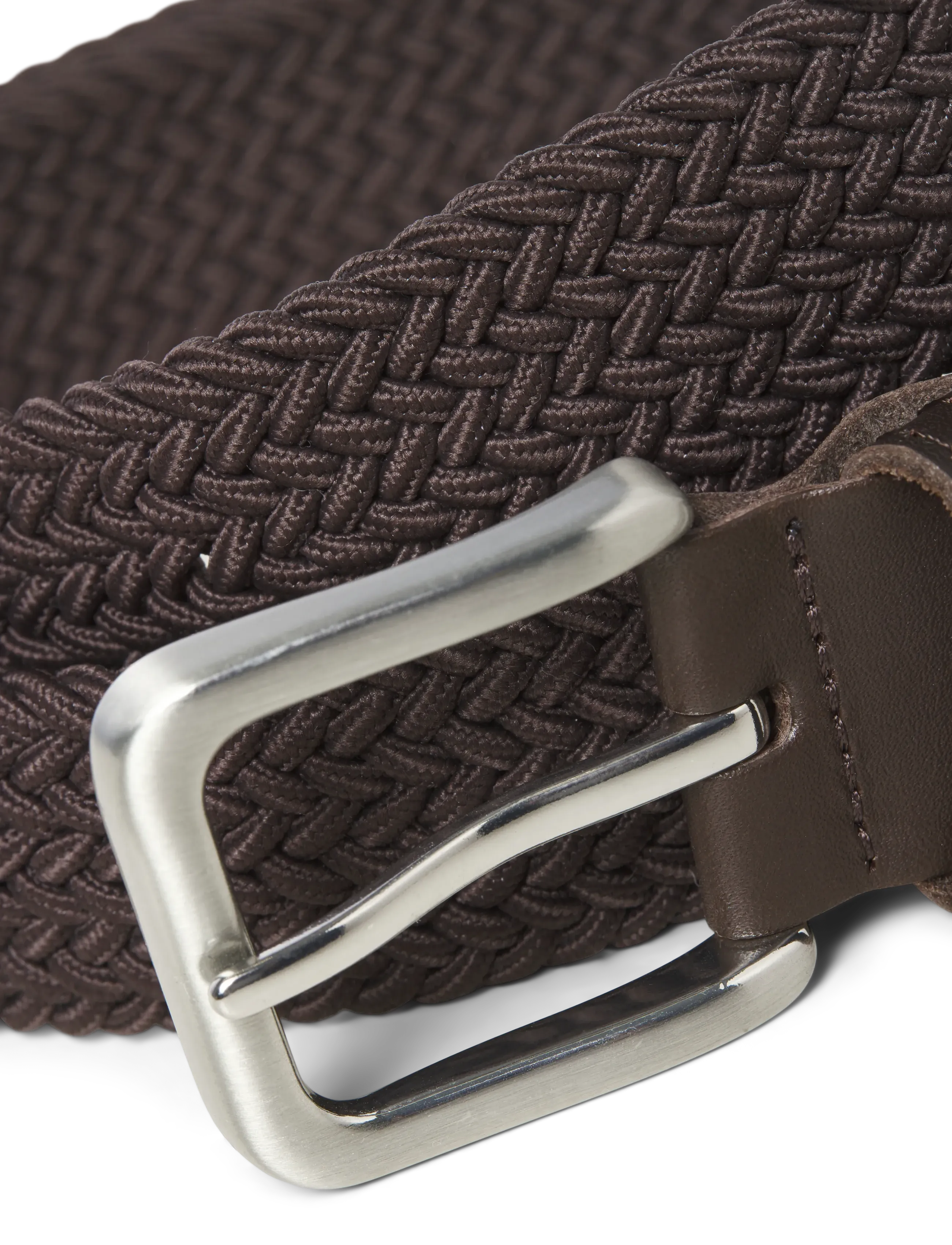 Jack & Jones - JACSPRING WOVEN BELT NOOS - punutud vööd - brown stone - 3