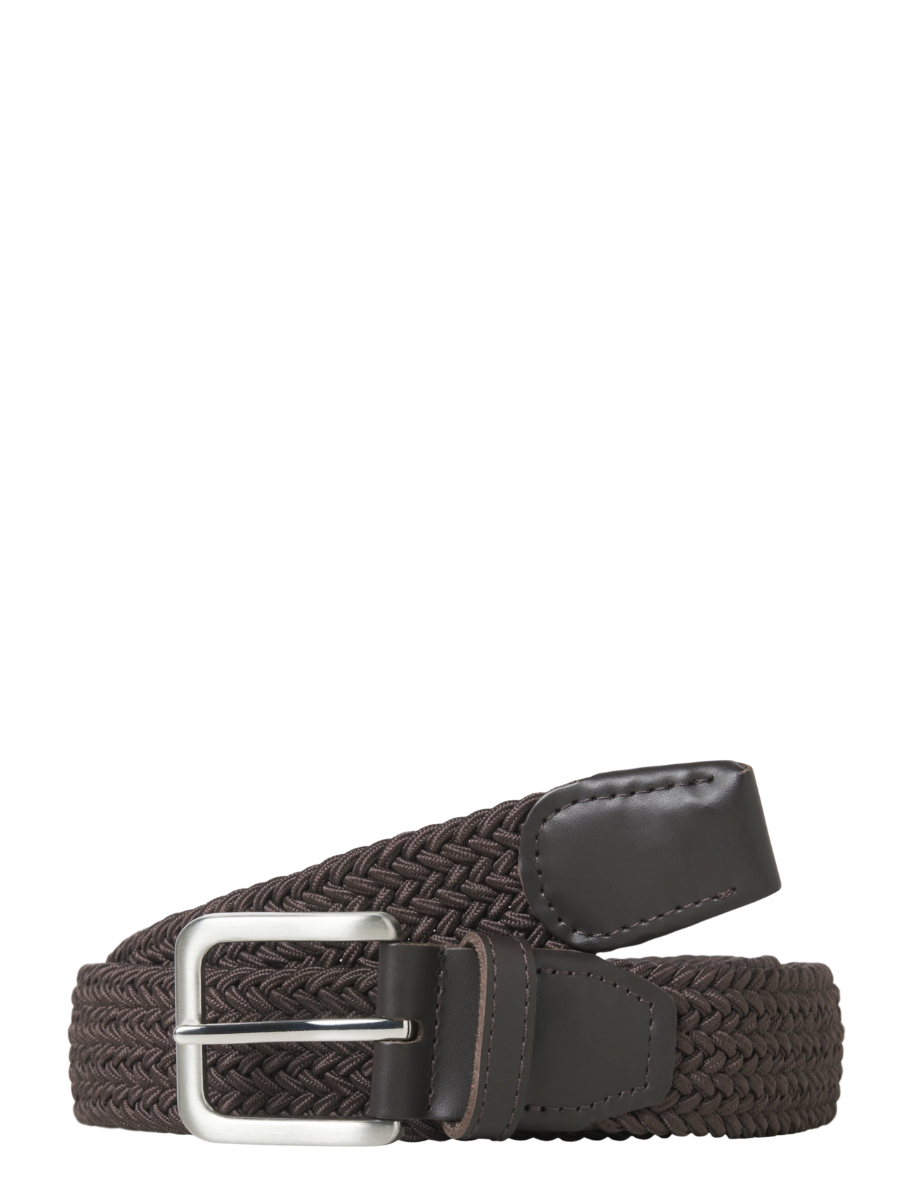 Jack & Jones JACSPRING WOVEN BELT NOOS - Flätade skärp - COCOA / brown
