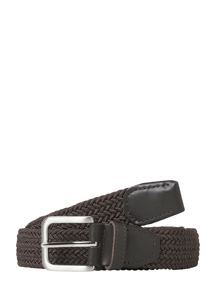 Jack & Jones - JACSPRING WOVEN BELT NOOS - geflochtene gürtel - cocoa - 0
