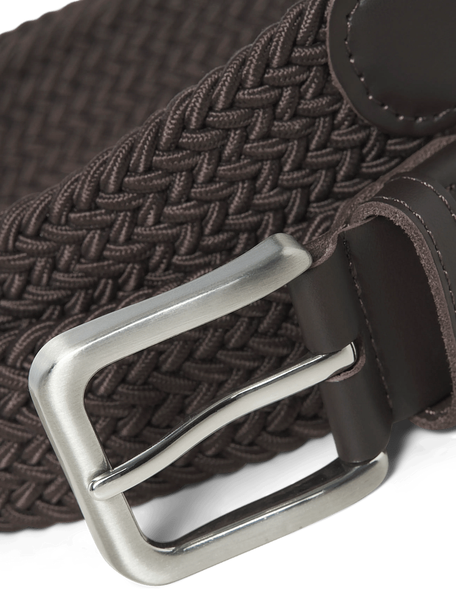 Jack & Jones - JACSPRING WOVEN BELT NOOS - geflochtene gürtel - cocoa - 2