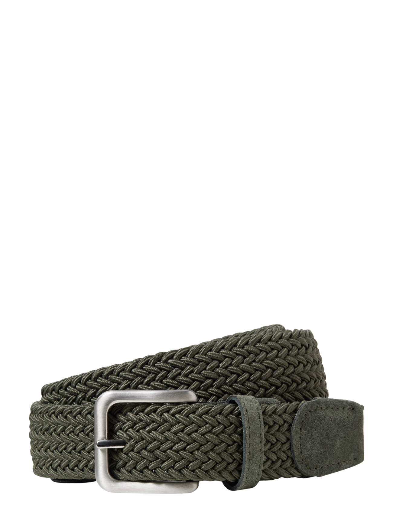 Jack & Jones JACSPRING WOVEN BELT NOOS - Flätade skärp - GRAPE LEAF / khaki/green
