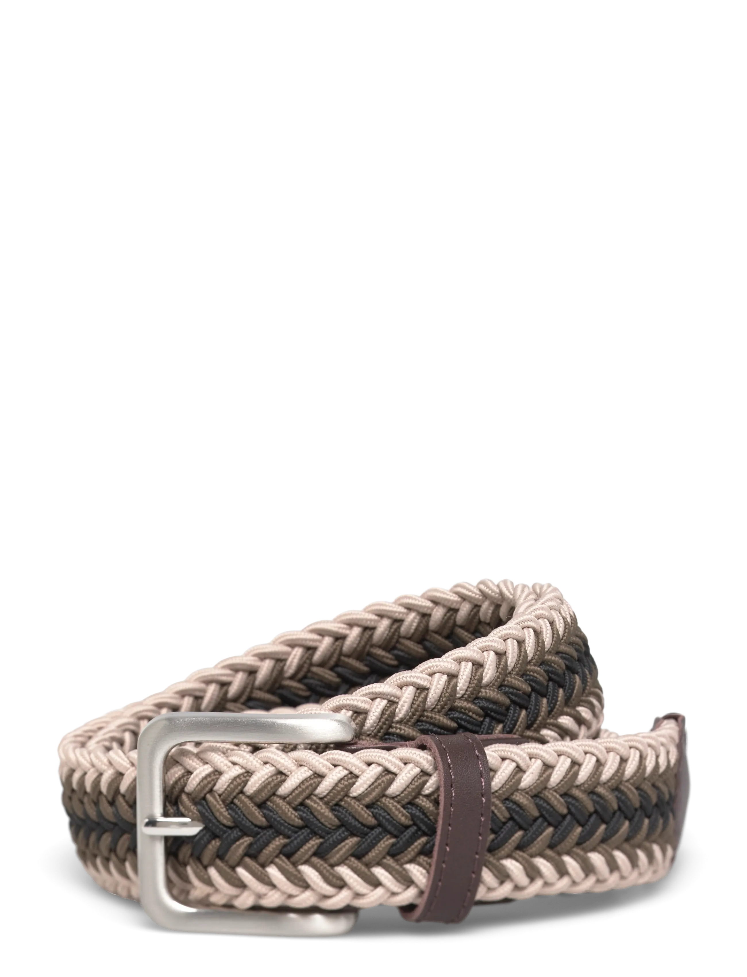 Jack & Jones Jacspring Woven Belt Noos, 80, Belts, Braun - Braided Belt, Männerswear