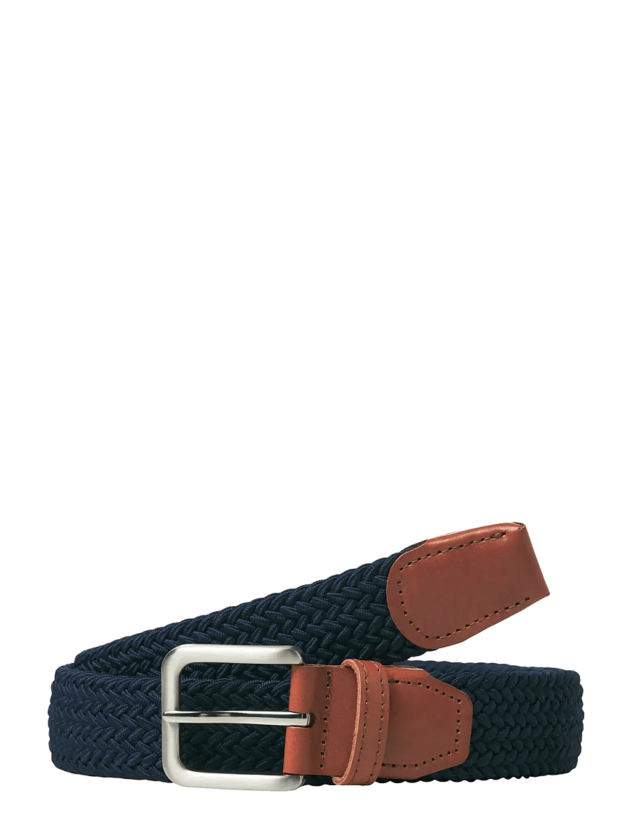 Jack & Jones - JACSPRING WOVEN BELT NOOS - geflochten gürtel - navy blazer - 1