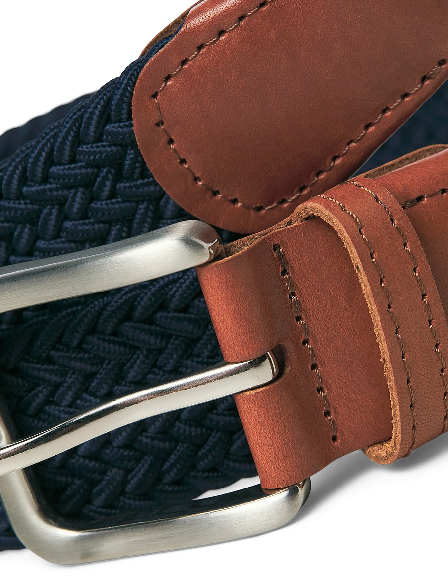 Jack & Jones - JACSPRING WOVEN BELT NOOS - geflochten gürtel - navy blazer - 4