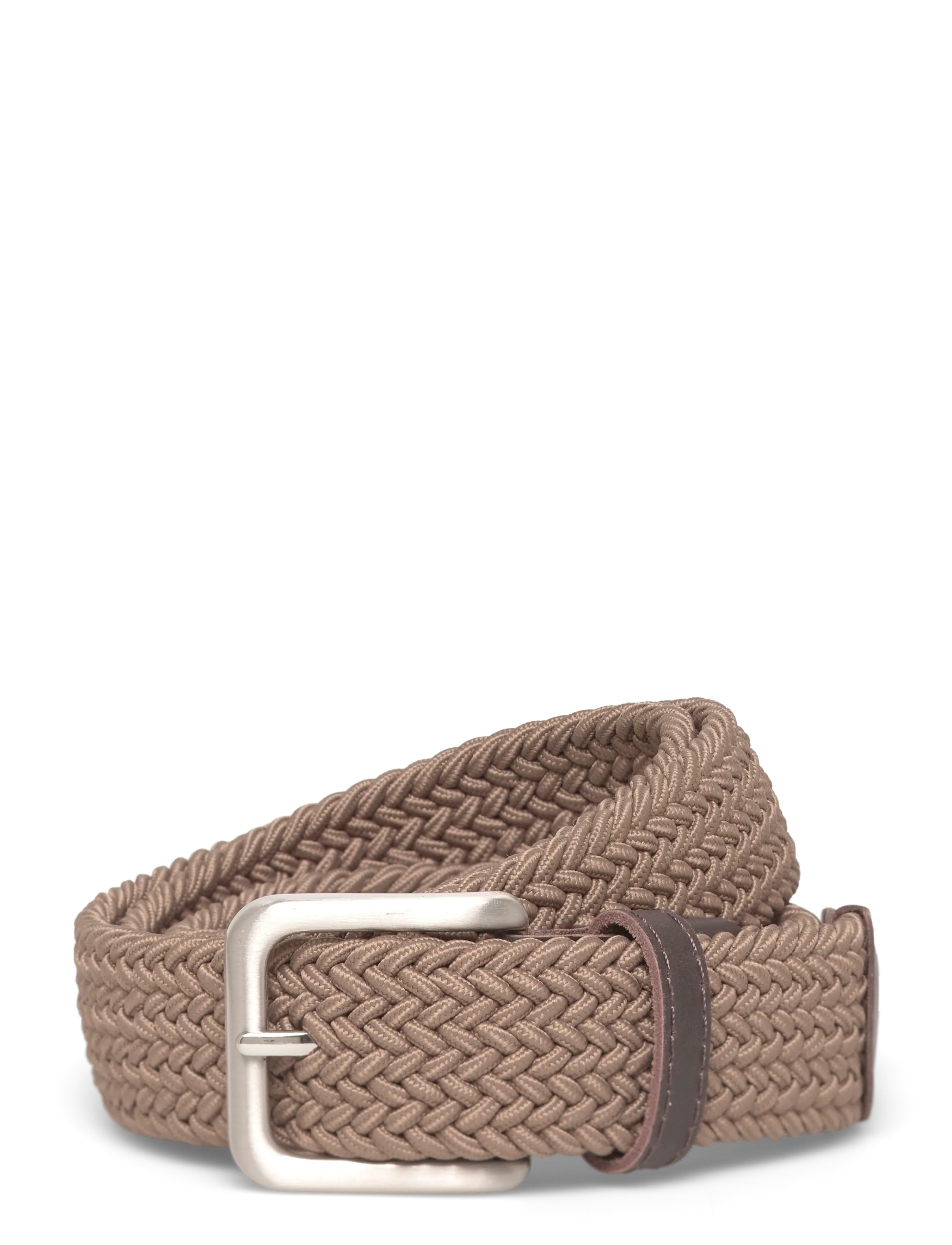 Jack & Jones Jacspring Woven Belt Noos, 90, Belts, Braun - Braided Belt, Männerswear