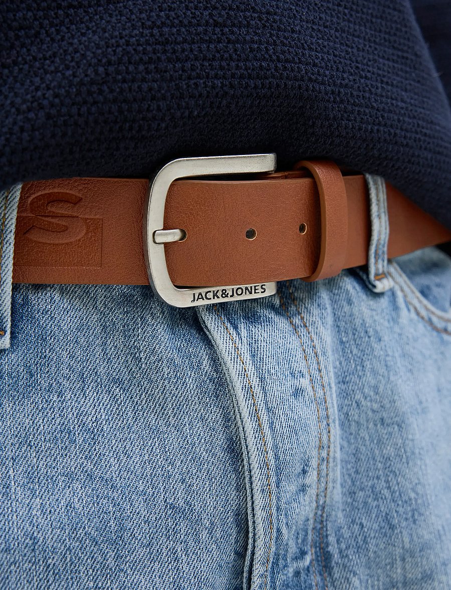 Jack & Jones - JACHARRY BELT NOOS - klassiska skärp - cognac - 4