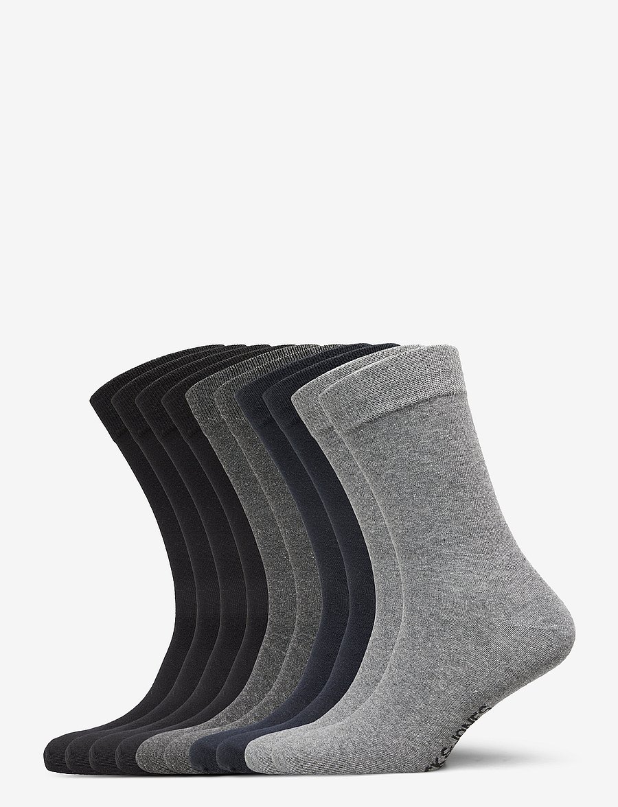 Jack & Jones - JACJENS SOCK 10 PACK NOOS - sokker - dark grey melange - 1