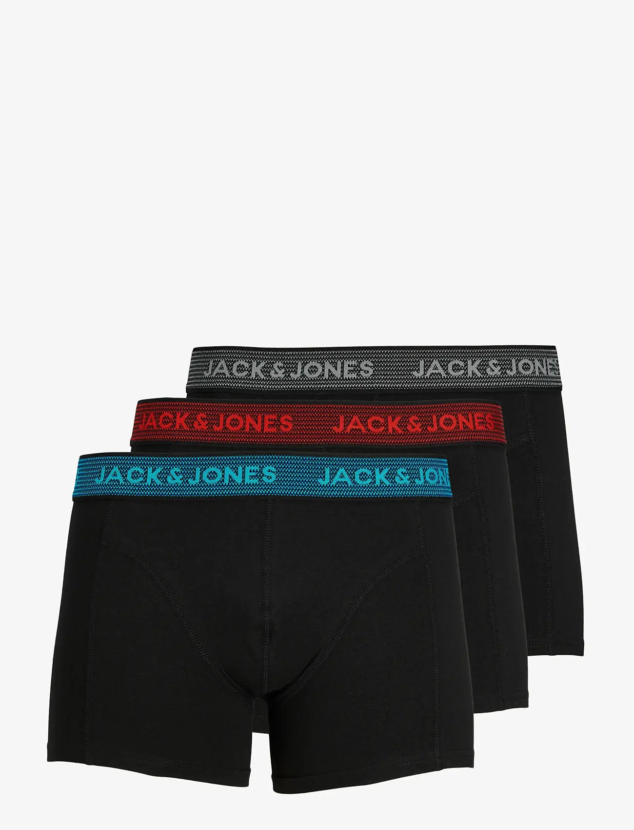 Jack & Jones - JACWAISTBAND TRUNKS 3 PACK NOOS - multipack underbukser - asphalt - 1