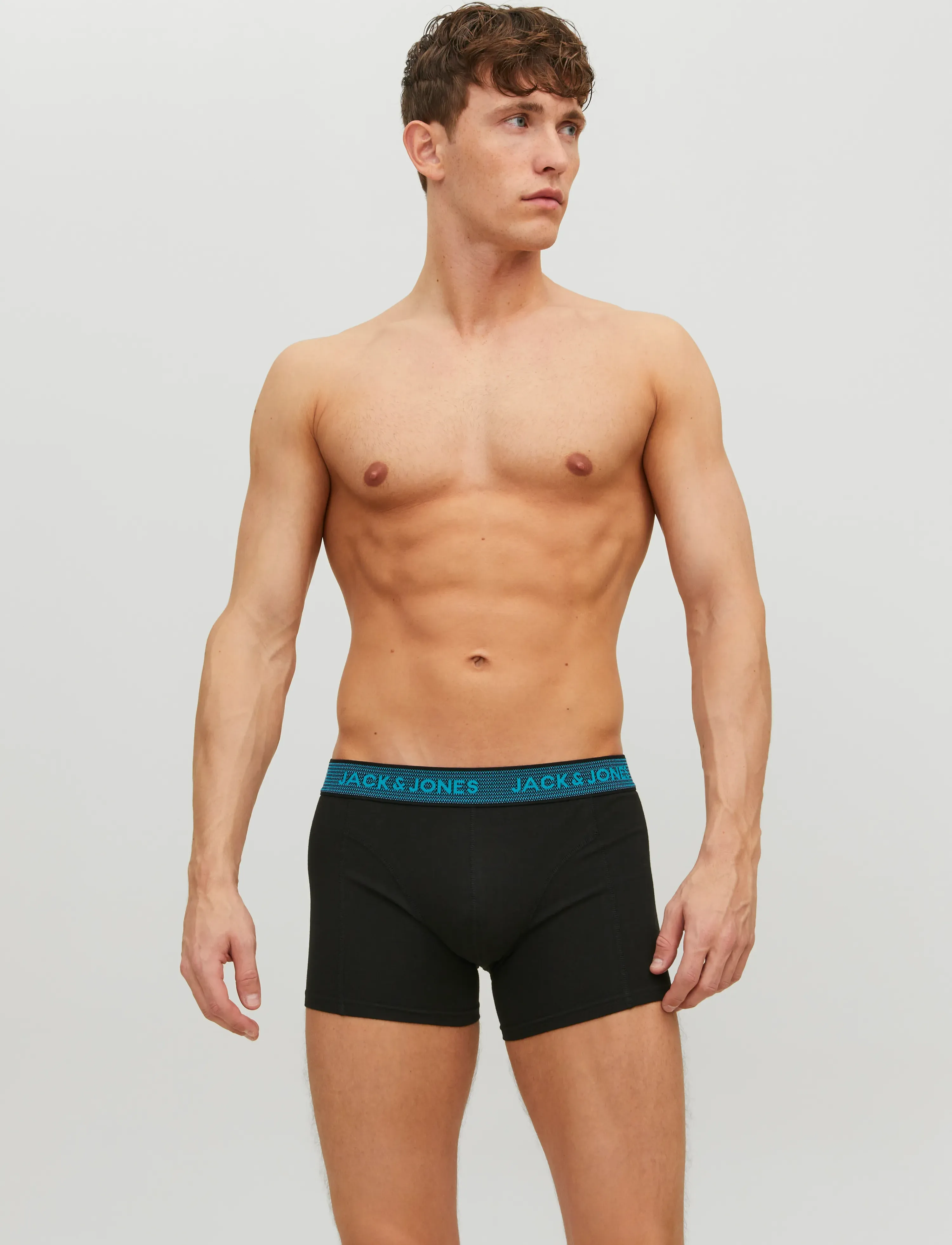 Jack & Jones Jacwaistband Trunks 3 Pack Noos, M, Black, Undertøj > Boksere, Herre