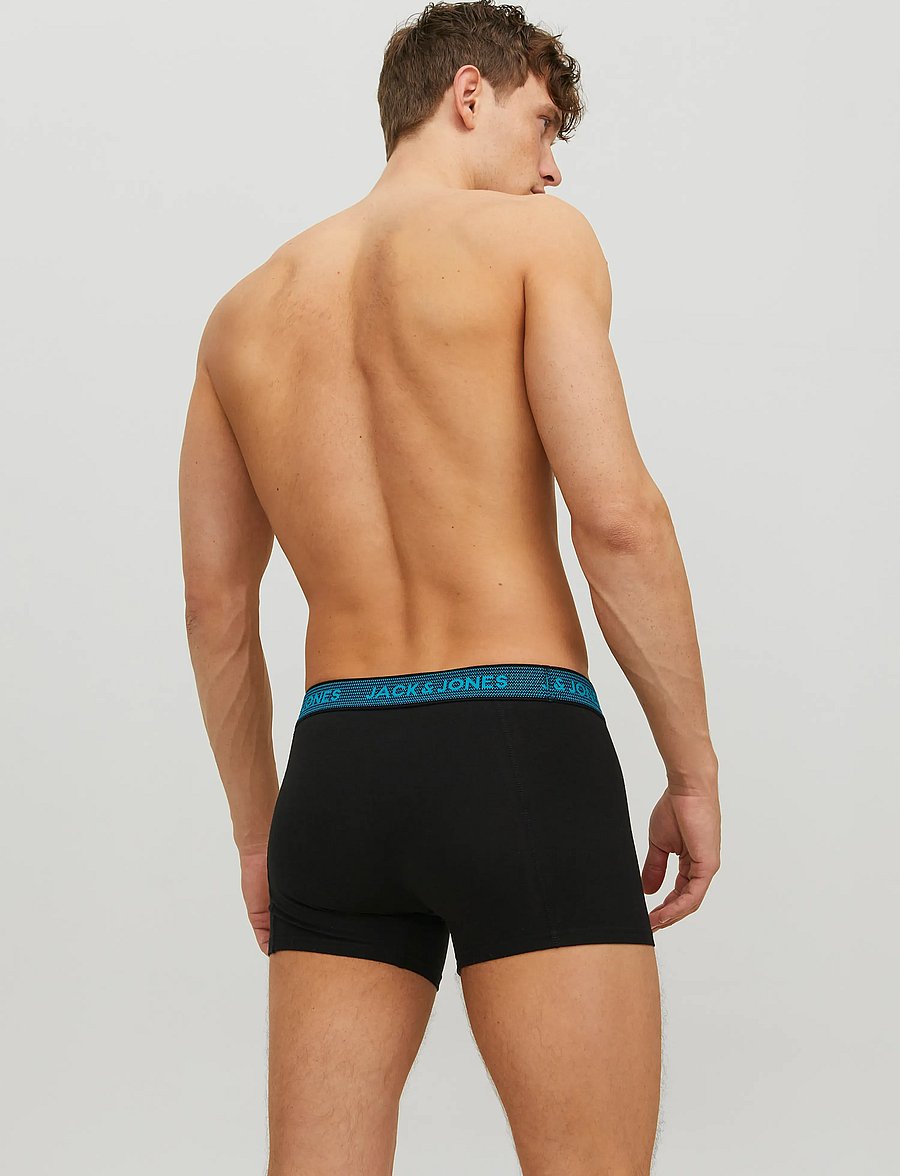 Jack & Jones - JACWAISTBAND TRUNKS 3 PACK NOOS - multipack kalsonger - asphalt - 3