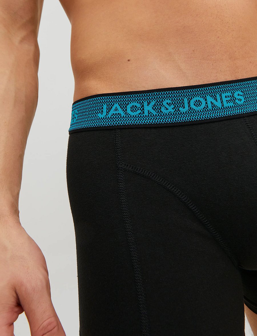 Jack & Jones - JACWAISTBAND TRUNKS 3 PACK NOOS - multipack kalsonger - asphalt - 5