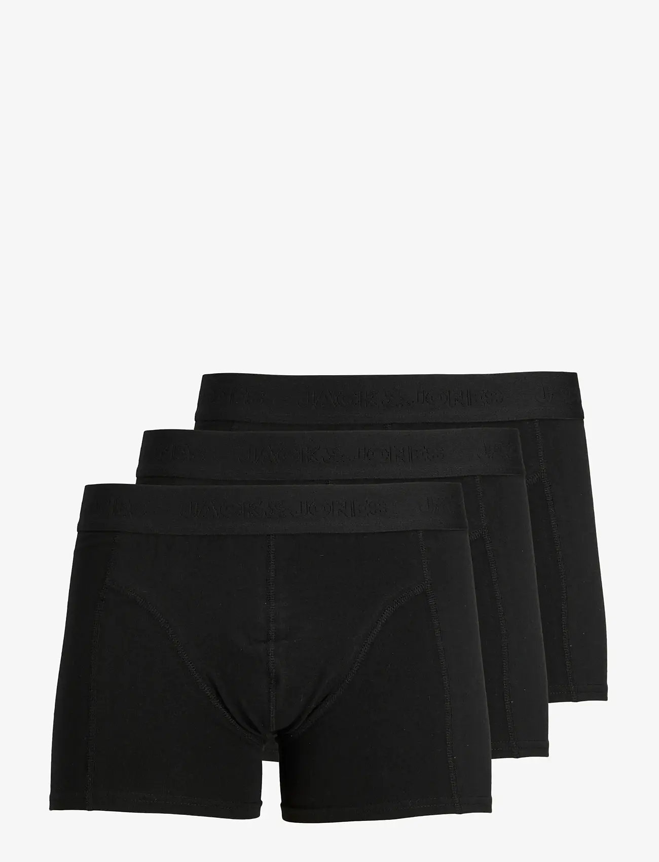 Jack & Jones - JACWAISTBAND TRUNKS 3 PACK NOOS - unterhosen im multipack - black - 1