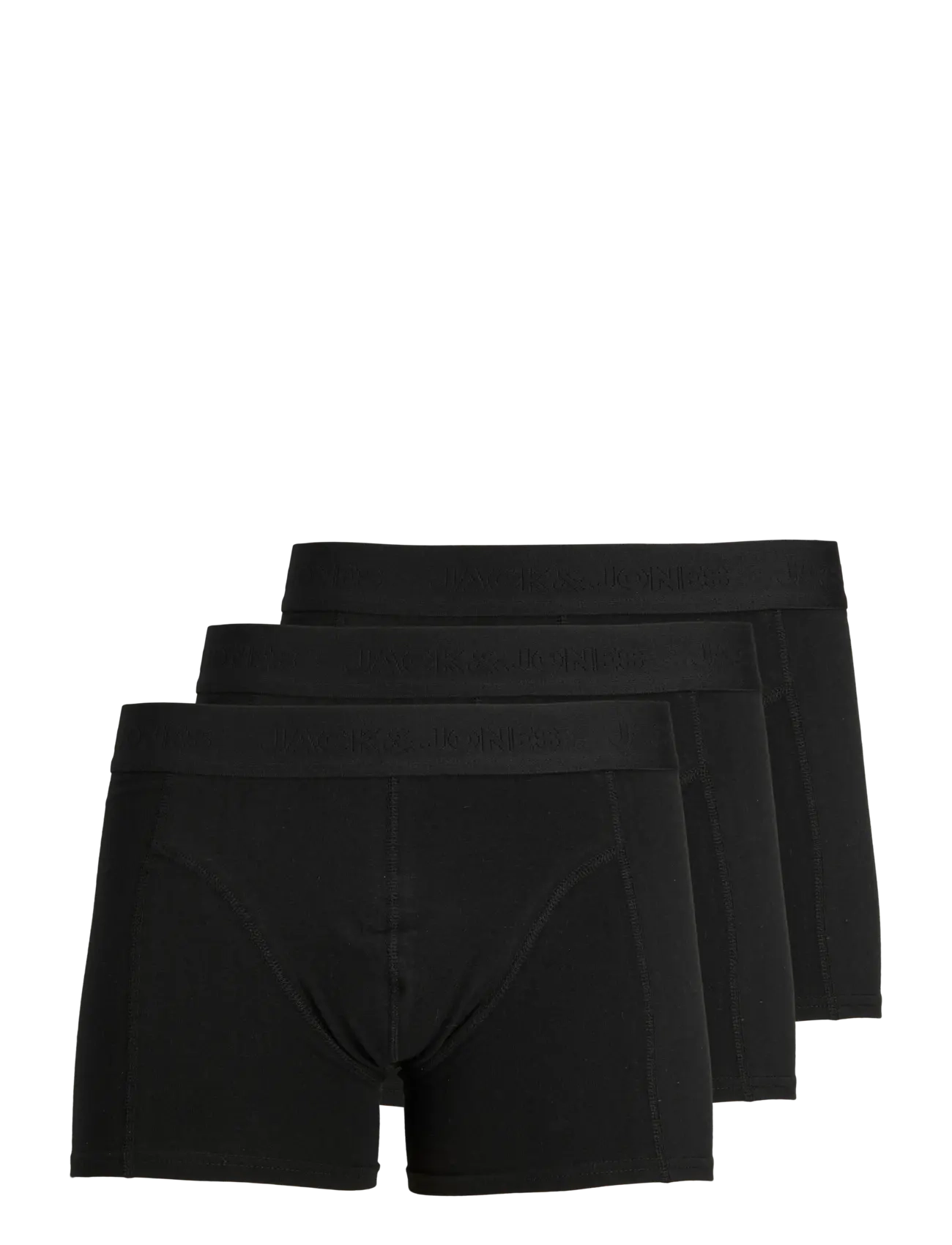 Jack & Jones JACWAISTBAND TRUNKS 3 PACK NOOS - Unterwäsche - BLACK / black