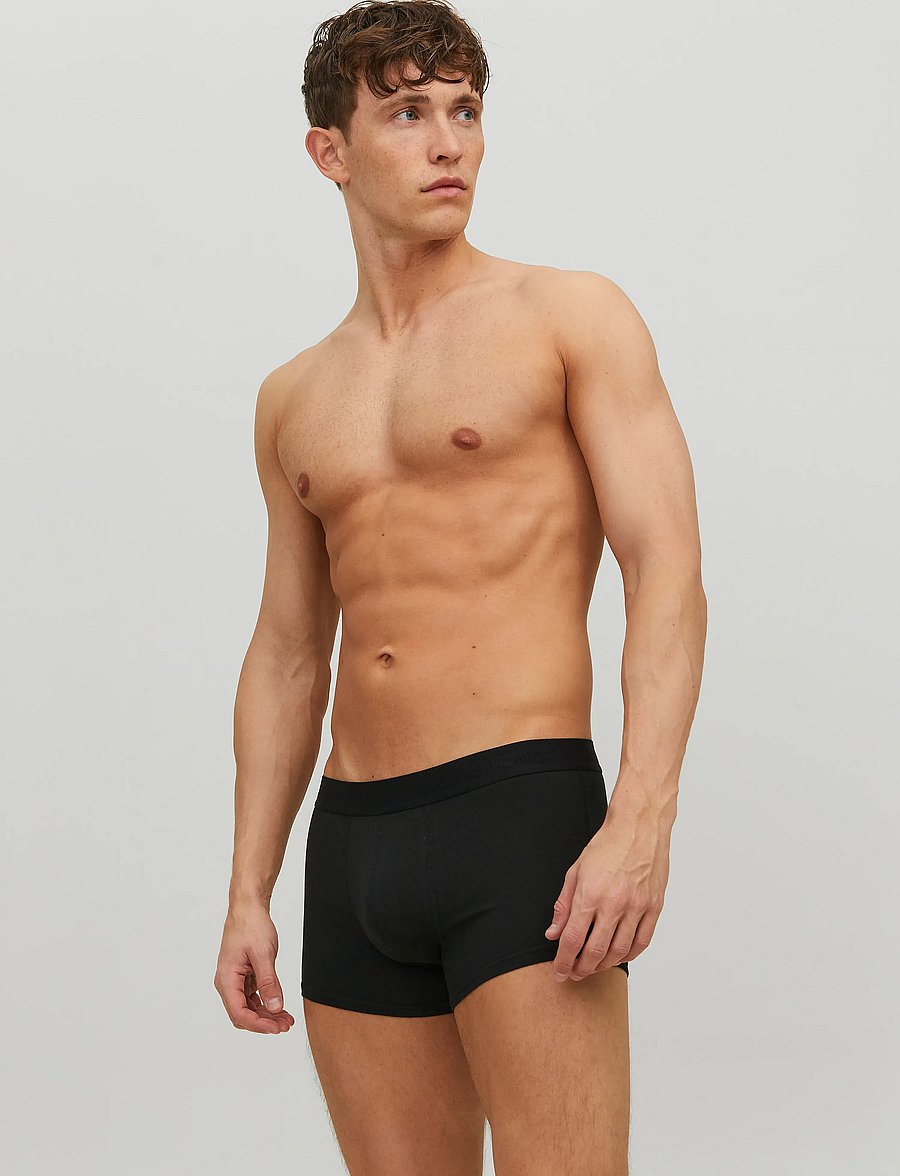 Jack & Jones - JACWAISTBAND TRUNKS 3 PACK NOOS - multipack underpants - black - 0