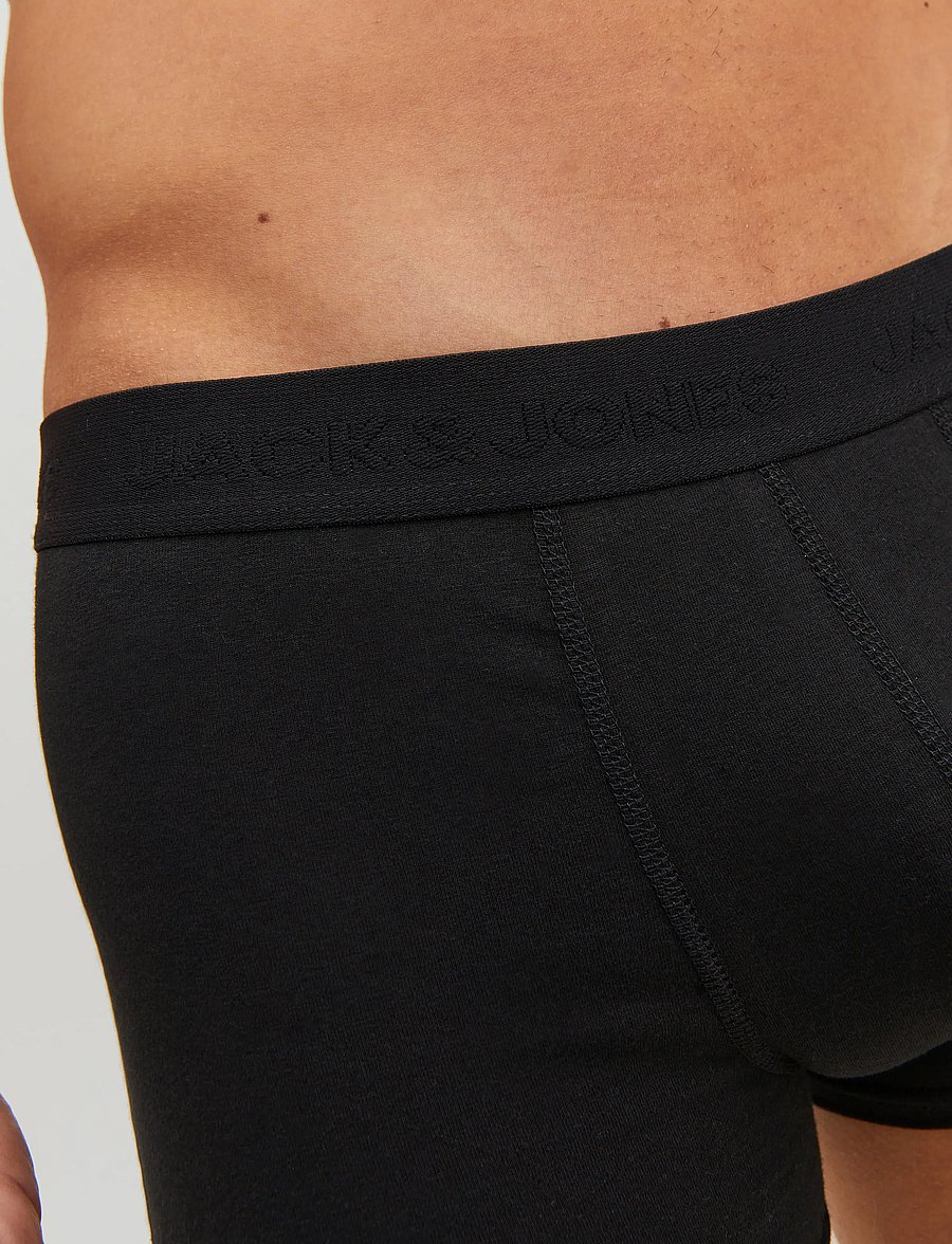 Jack & Jones - JACWAISTBAND TRUNKS 3 PACK NOOS - multipack underpants - black - 4
